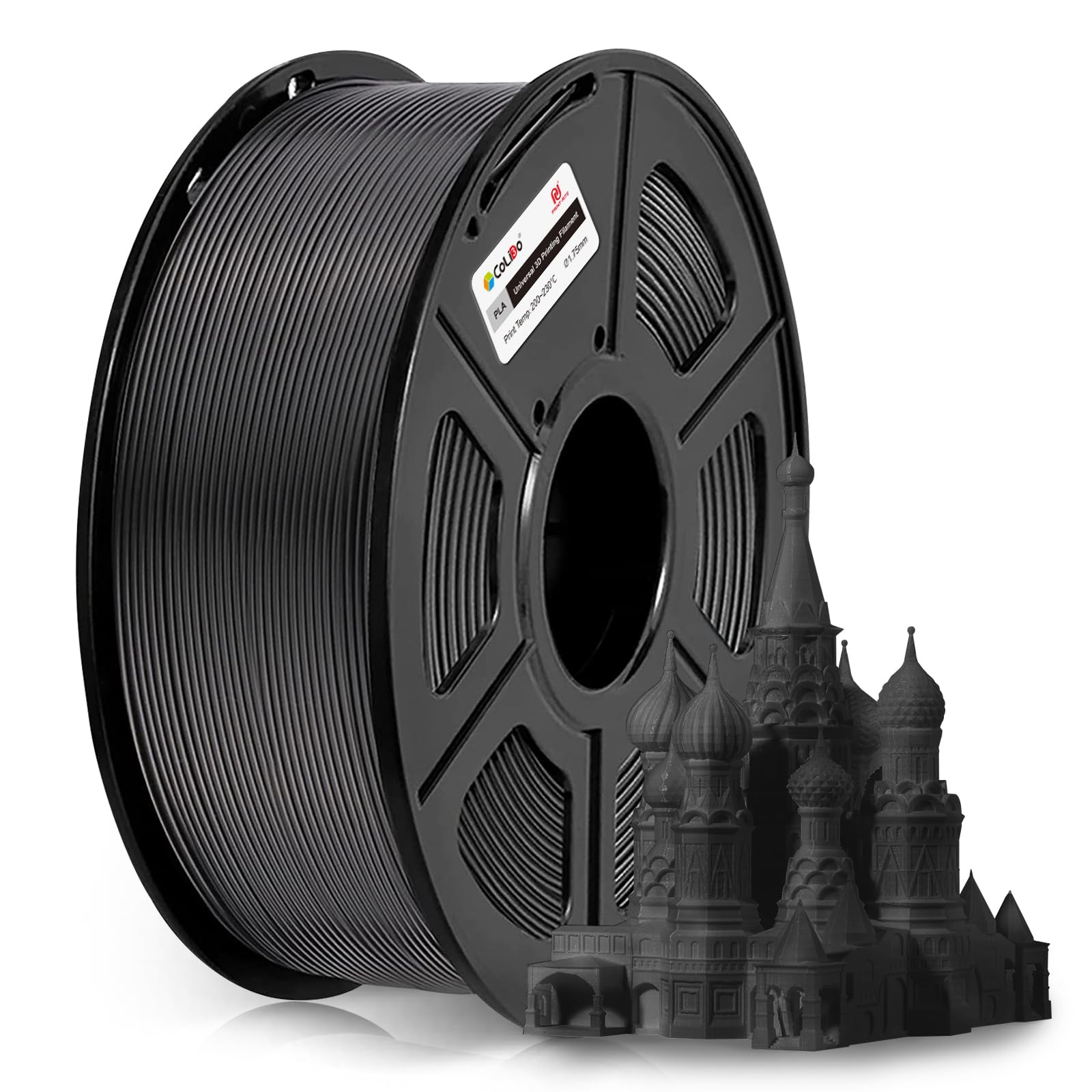 Foto 1 | Filamento Para Impresora 3d Colido Pla De 1,75 Mm +/- 0,02 Mm, 1 Kg, Negro - Venta Internacional.