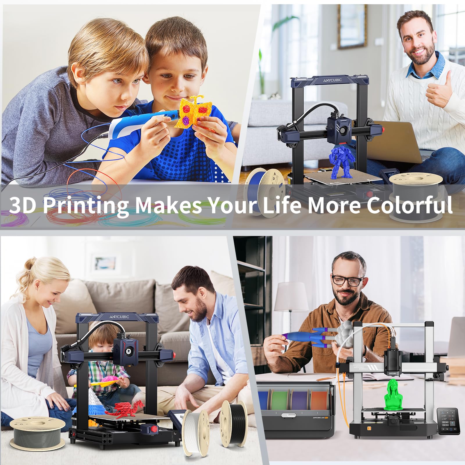 Foto 8 pulgar | Filamento Para Impresora 3d Anycubic Rfid Pla, 1,75 Mm, 1 Kg, Morado - Venta Internacional.
