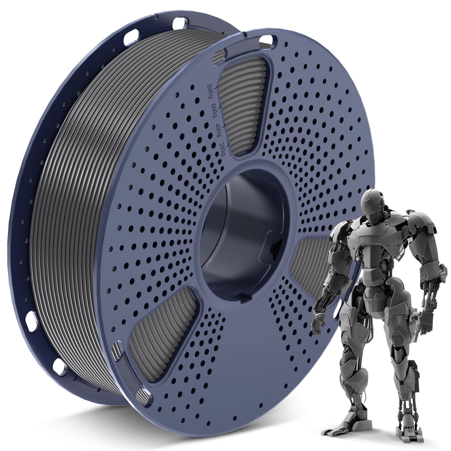 Foto 1 | Filamento Para Impresora 3d Sunlu Pla De 1,75 Mm, Bobina De 1 Kg, Color Gris - Venta Internacional.