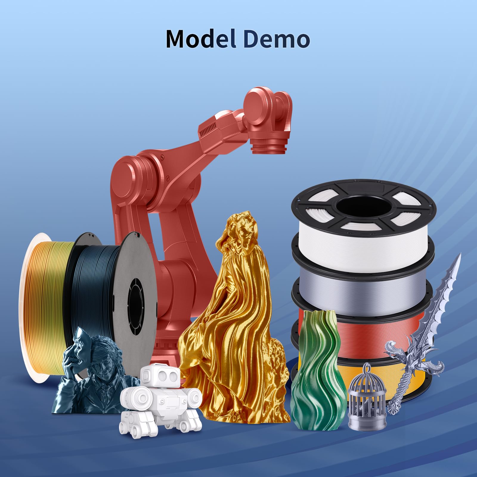 Foto 6 | Filamento De Impresión 3d Anycubic Silk Pla, Bobina De 1,75 Mm Y 1 Kg - Venta Internacional.