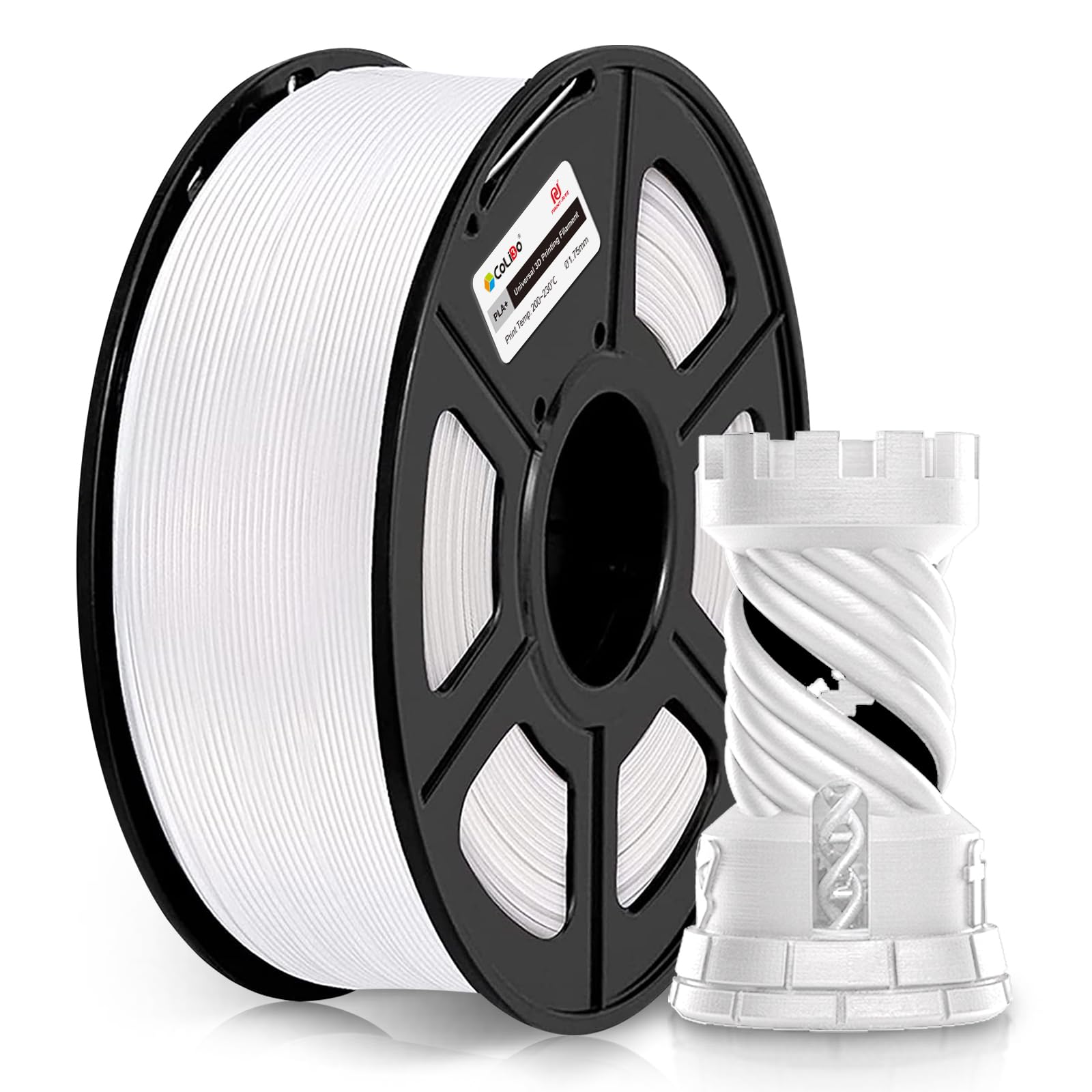 Foto 1 | Filamento Para Impresora 3d Colido Pla Plus, Bobina De 1,75 Mm Y 1 Kg, Color Blanco - Venta Internacional.