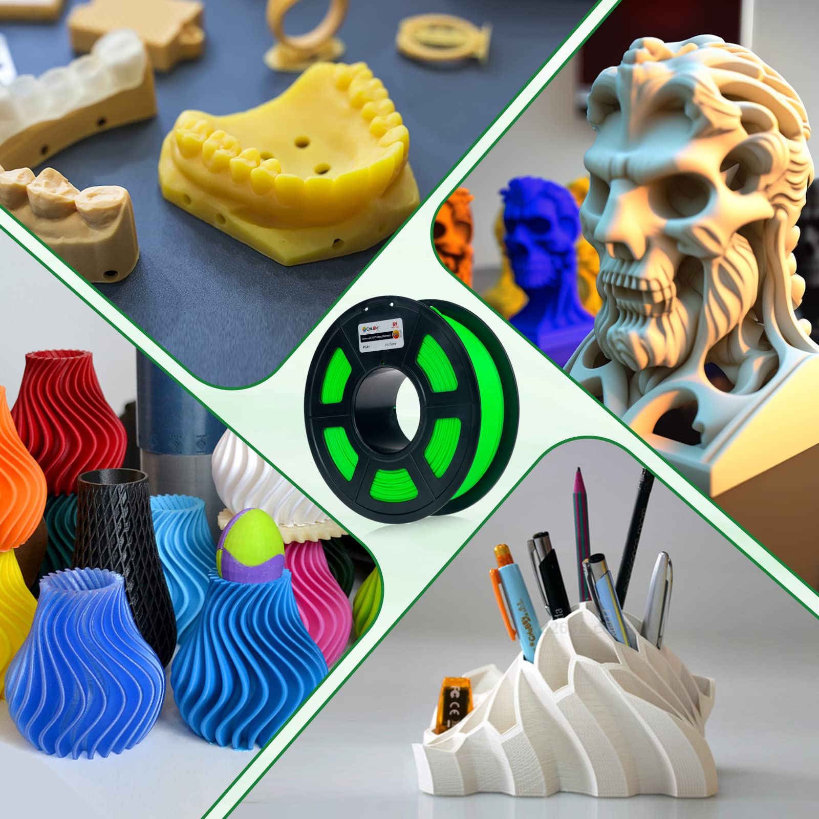 Foto 6 pulgar | Filamento Para Impresora 3d Colido Pla Plus, Bobina De 1,75 Mm Y 1 Kg, Color Blanco - Venta Internacional.