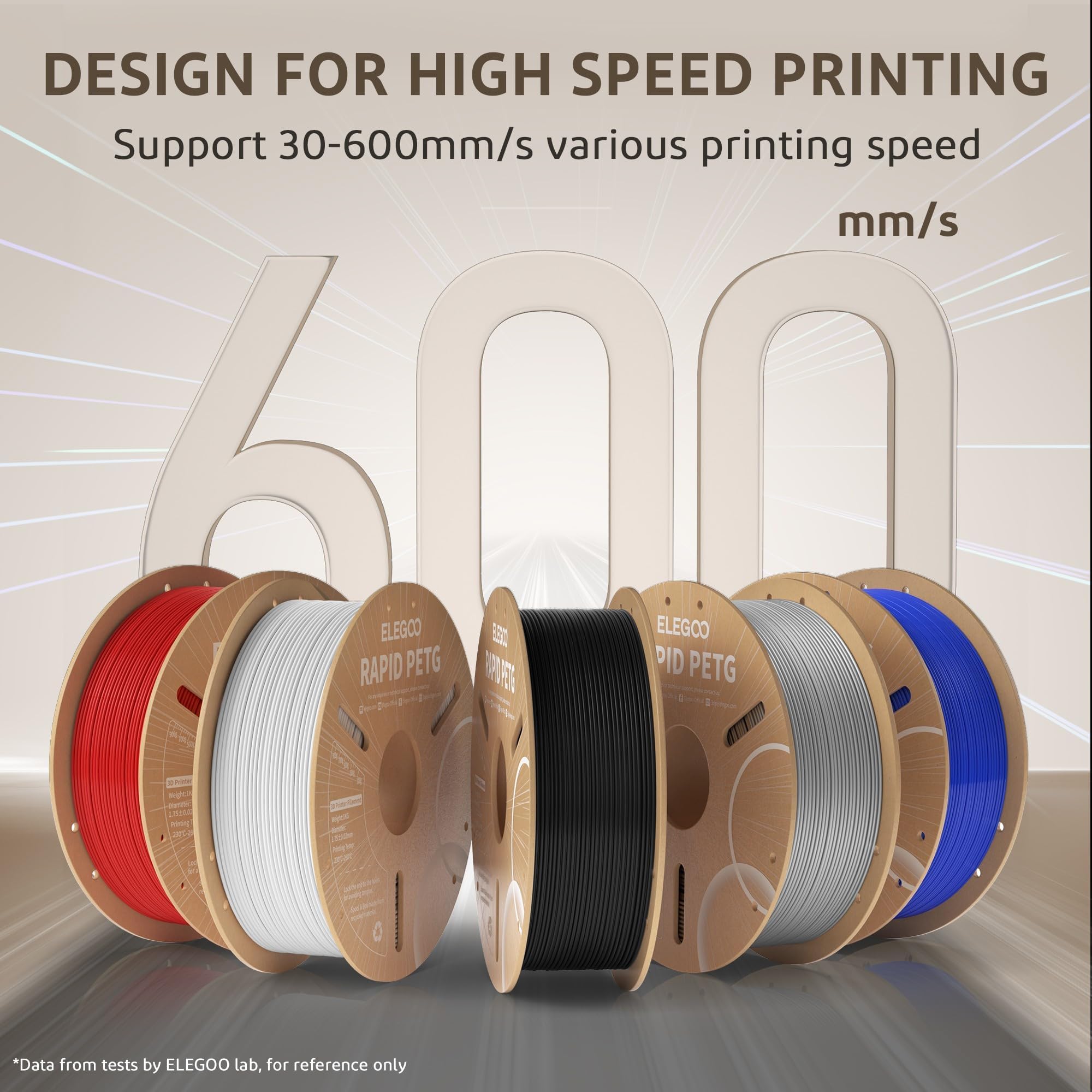 Foto 3 pulgar | Filamento Para Impresora 3d Elegoo Rapid Petg, 1,75 Mm, Blanco Y Negro, 4 Kg - Venta Internacional.