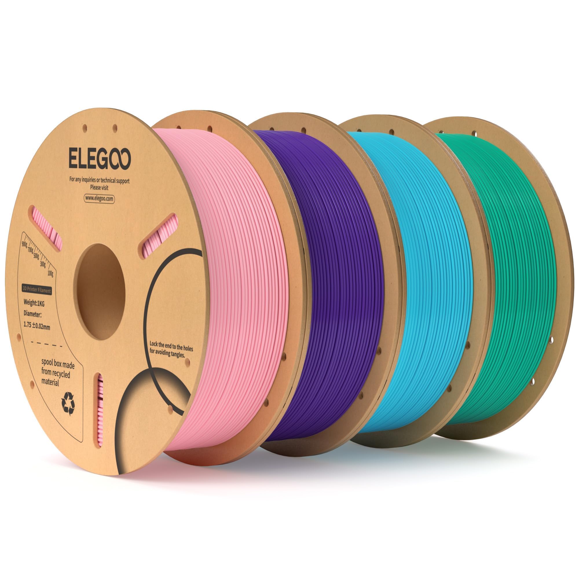 Filamento Para Impresora 3d Elegoo Pla De 1,75 Mm, Paquete De 4 Kg Con Acc - Venta Internacional.