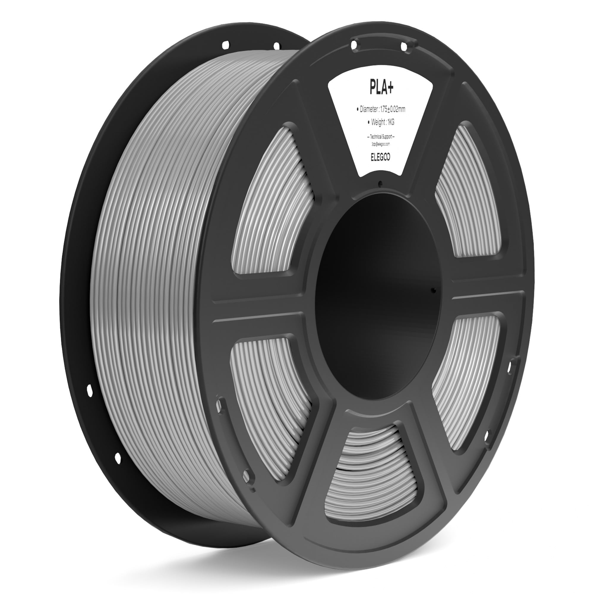 Foto 2 pulgar | Filamento Para Impresora 3d Elegoo Pla+ De 1,75 Mm Gris, 1 Kg - Venta Internacional.