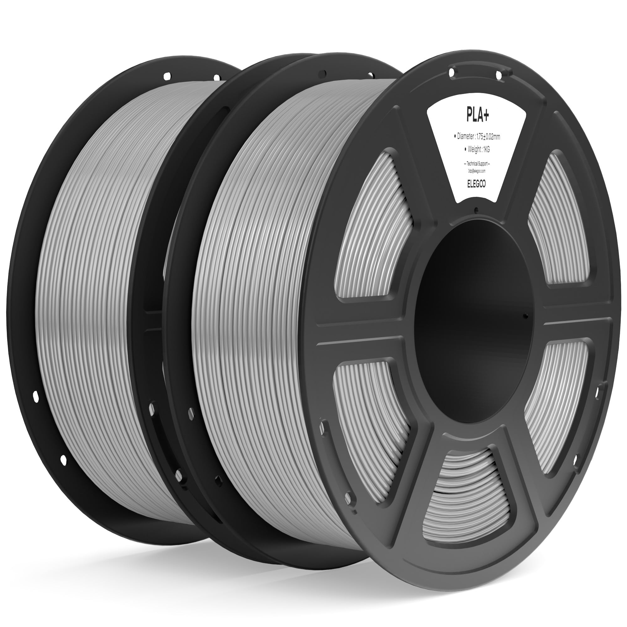 Foto 1 | Filamento Para Impresora 3d Elegoo Pla+ De 1,75 Mm, Color Gris, 2 Kg - Venta Internacional.