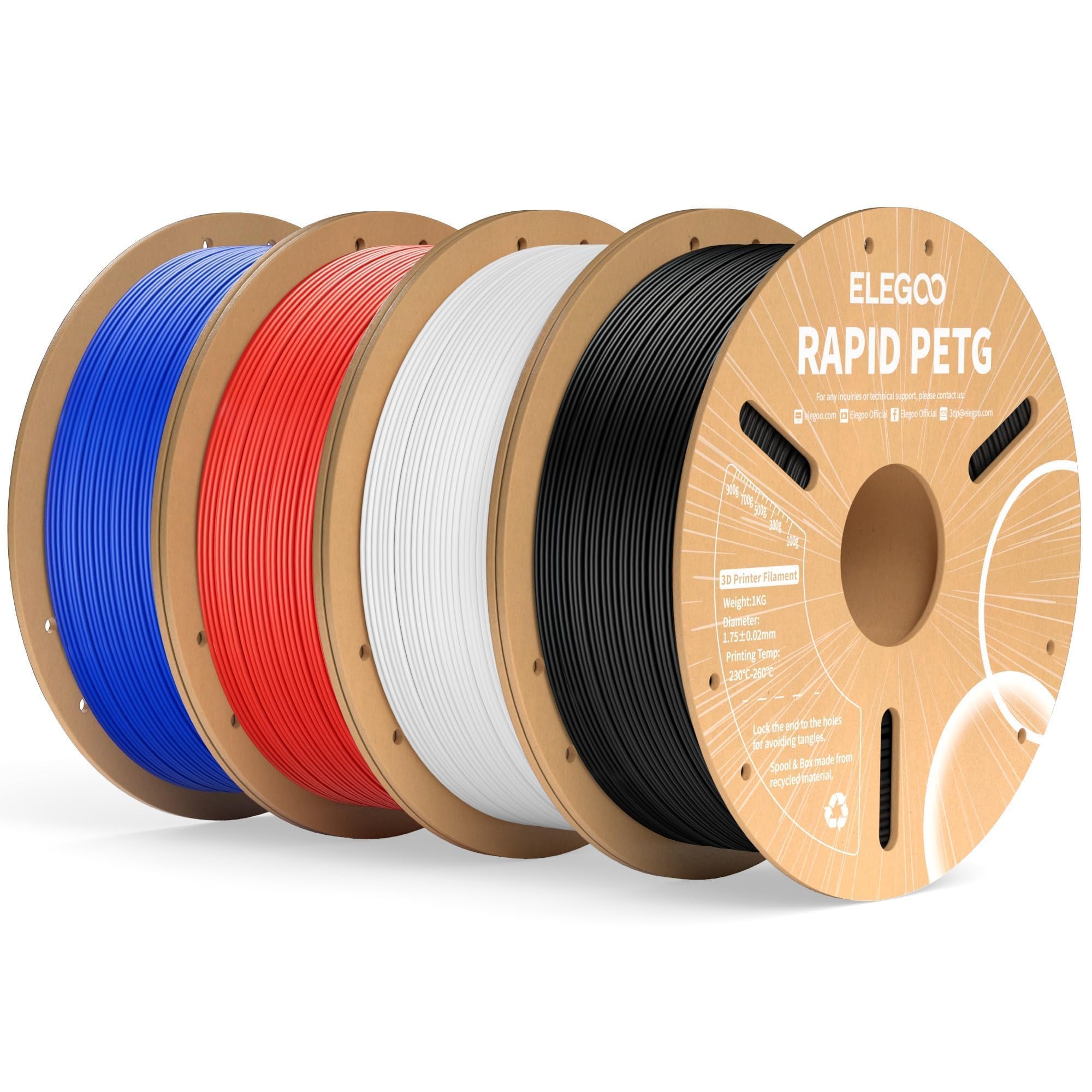 Foto 1 | Paquete De Filamento Para Impresora 3d Elegoo Rapid Petg De 1,75 Mm Y 4 Kg - Venta Internacional.