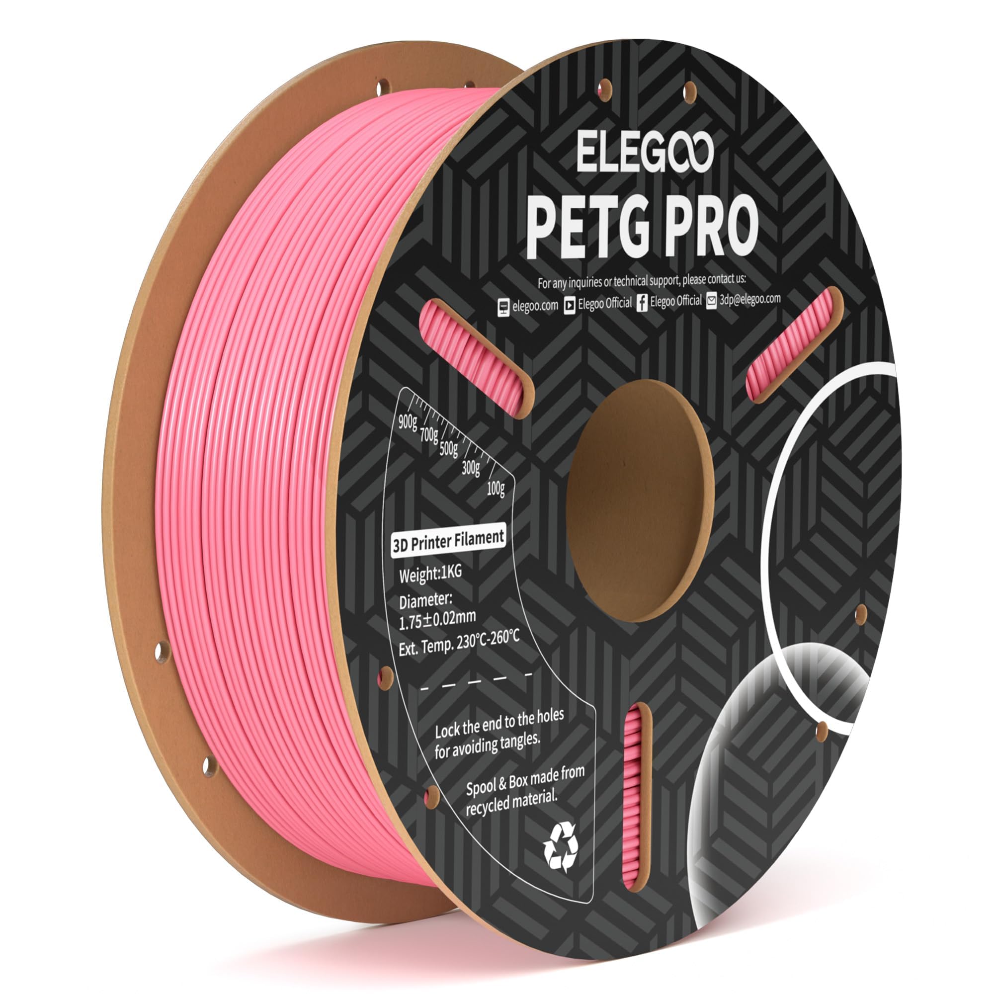 Foto 2 pulgar | Filamento Para Impresora 3d Elegoo Petg Pro, 1,75 Mm, Rosa, 1 Kg - Venta Internacional.