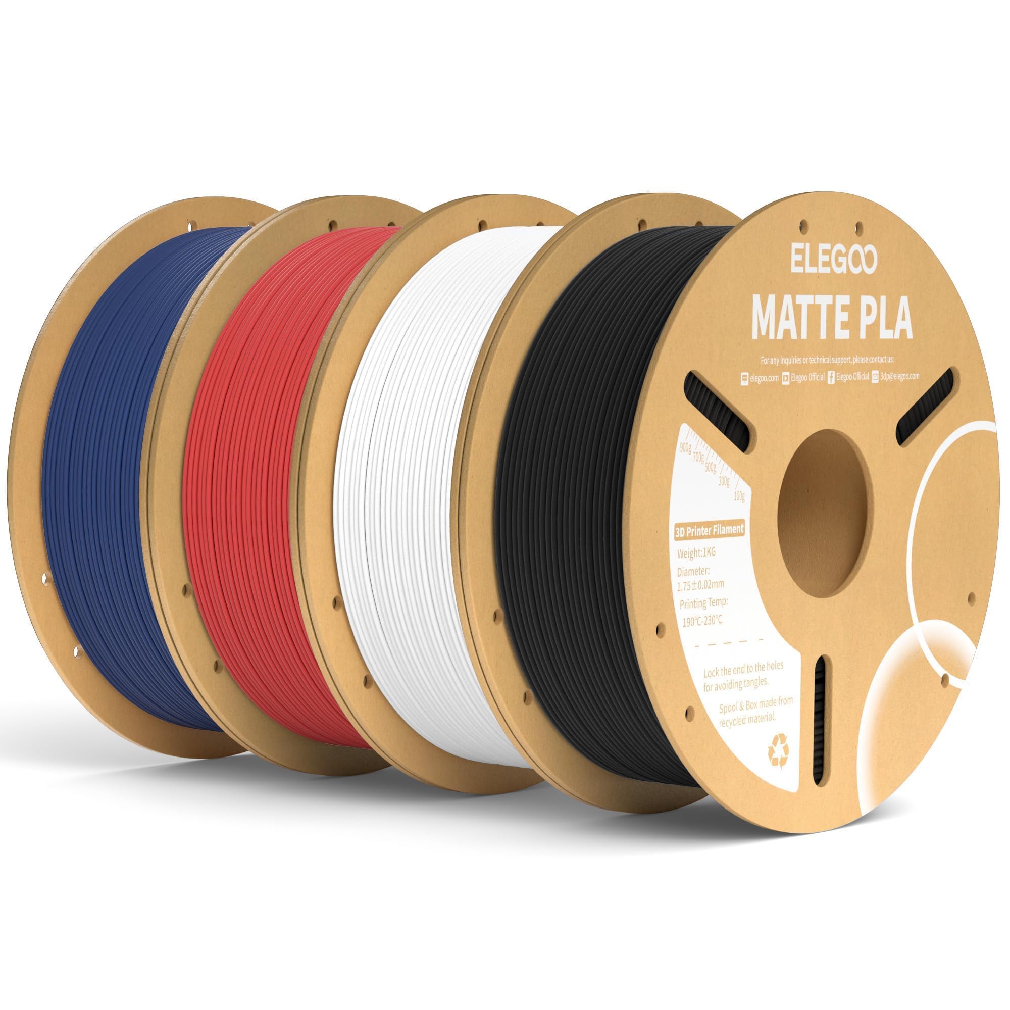 Foto 1 | Filamento Para Impresora 3d Elegoo Mate Pla De 1,75 Mm, Paquete De 4 Kg - Venta Internacional.