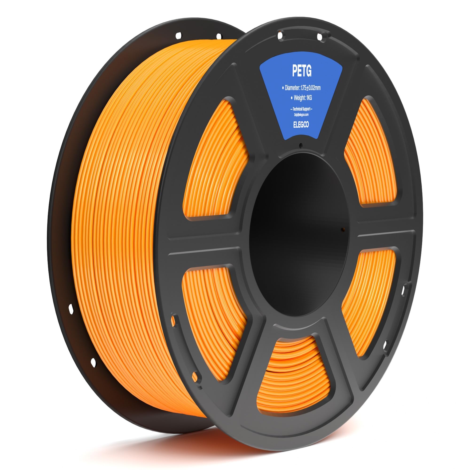 Foto 2 pulgar | Filamento Para Impresora 3d Elegoo Petg, 1,75 Mm, Naranja, 1 Kg - Venta Internacional.