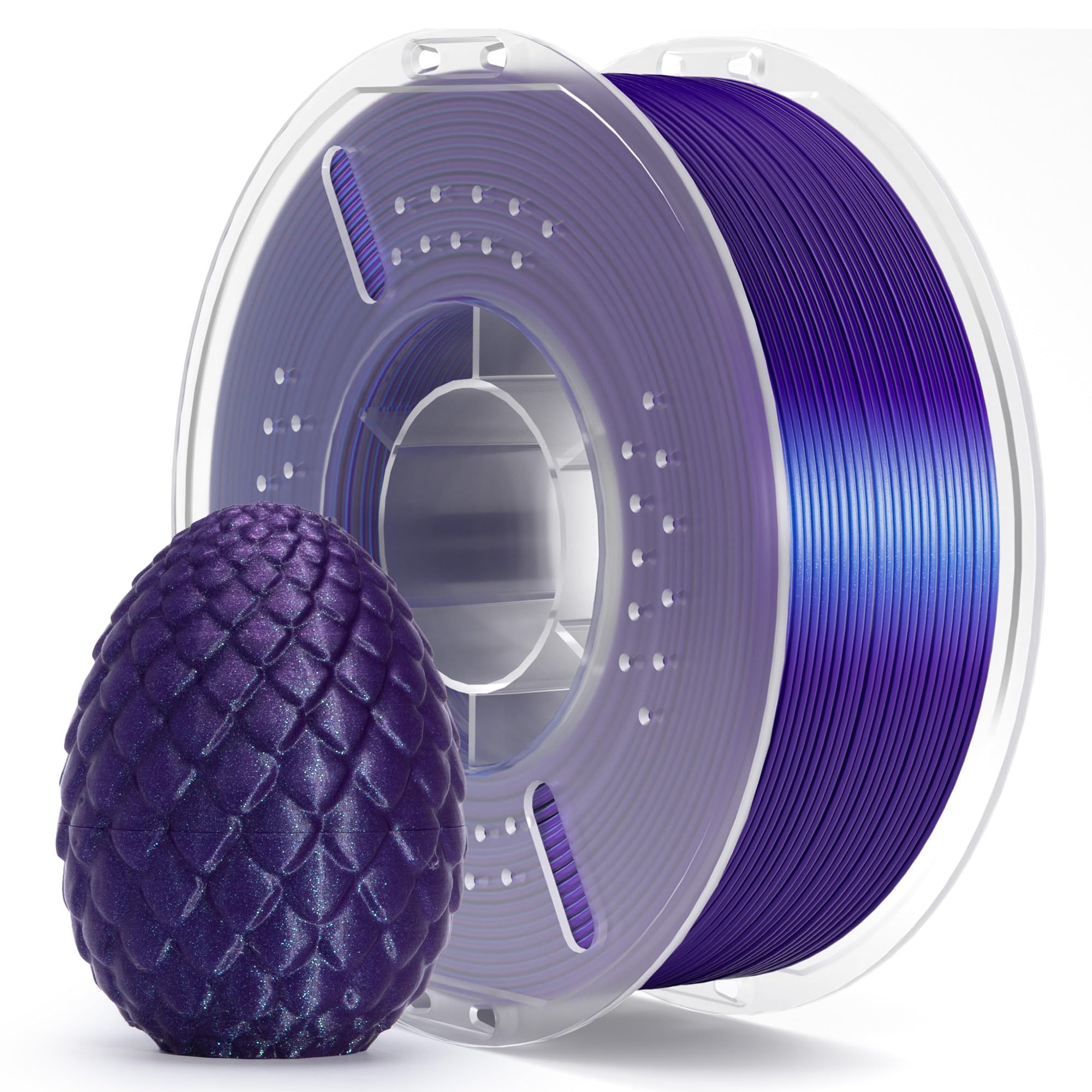Foto 2 pulgar | Filamento Para Impresora 3d Elegoo Pla De 1,75 Mm Galaxy Purple, 1 Kg - Venta Internacional.