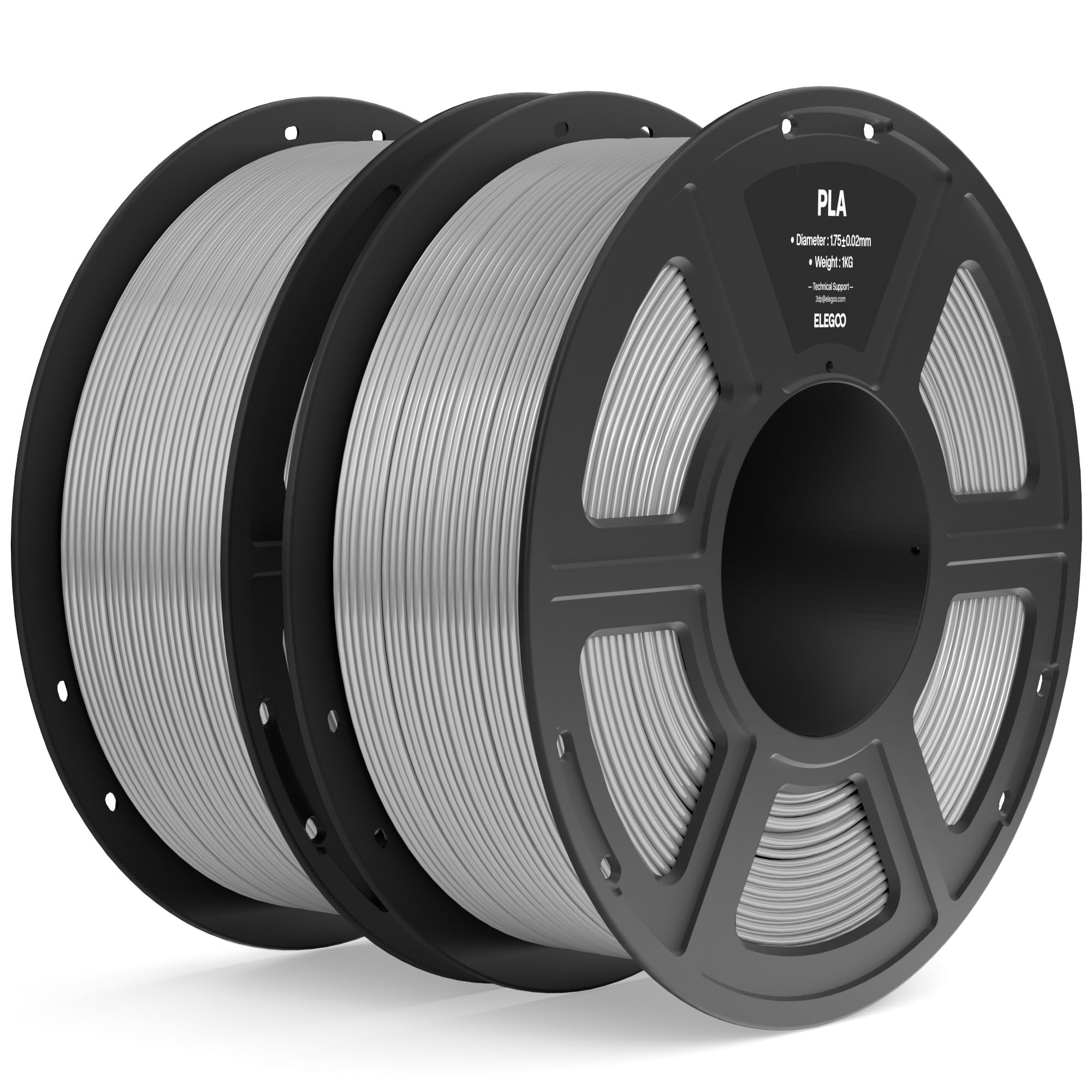Foto 1 | Filamento Para Impresora 3d Elegoo Pla De 1,75 Mm, Color Gris, 2 Kg - Venta Internacional.