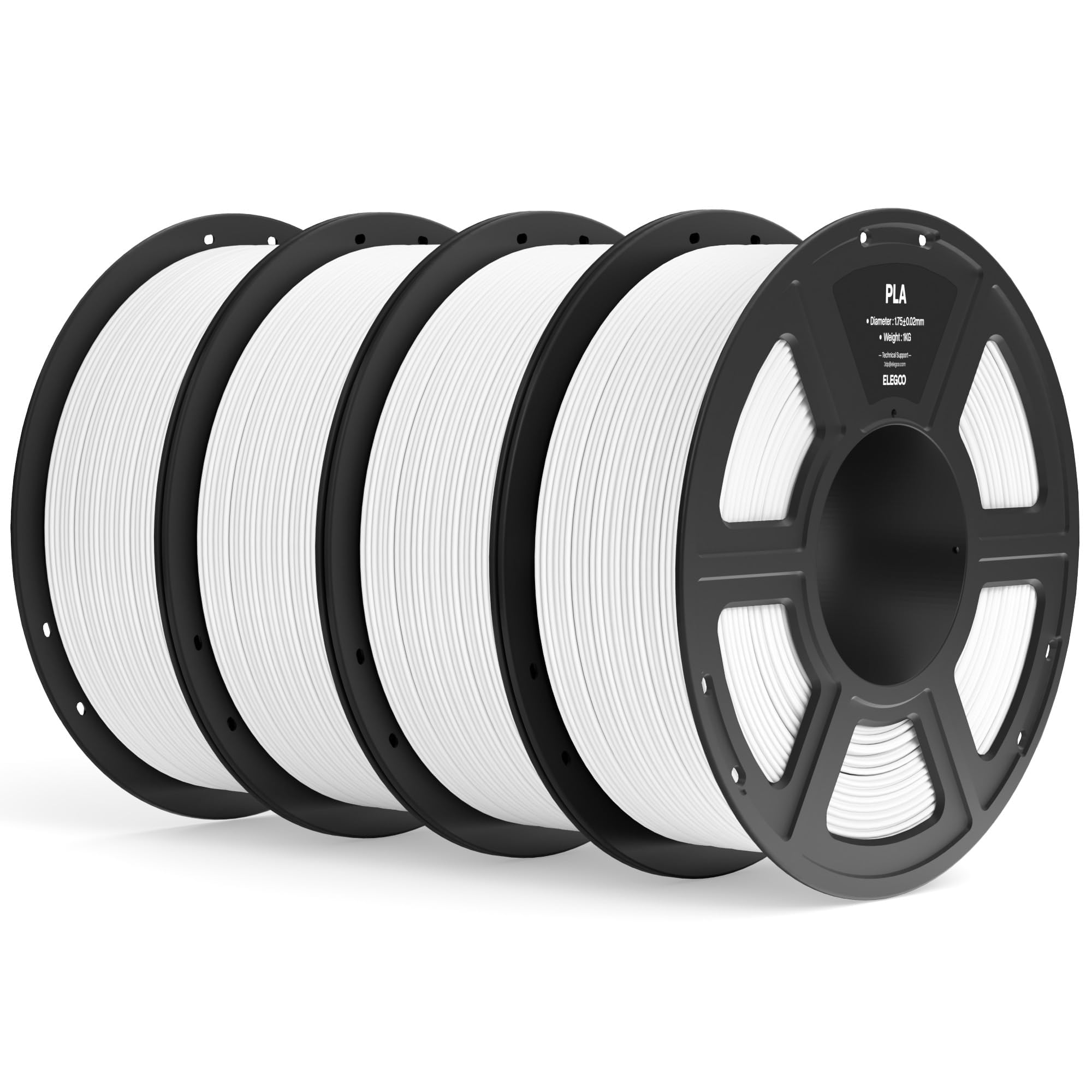 Foto 1 | Filamento Para Impresora 3d Elegoo Pla, 1,75 Mm, Blanco, 4 Kg - Venta Internacional.