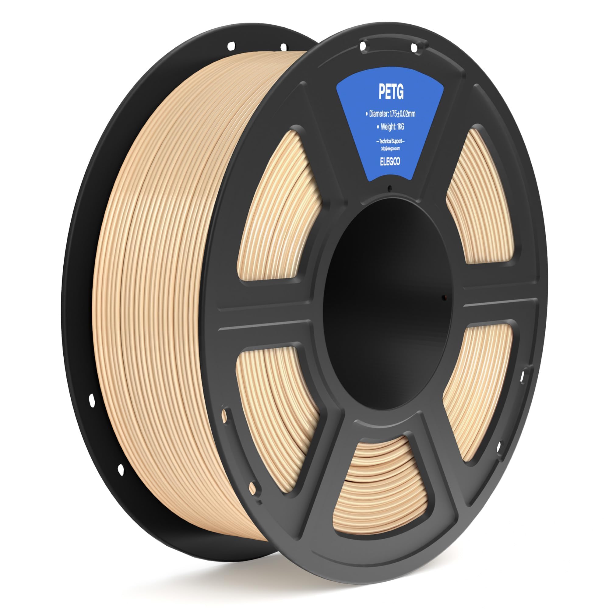 Filamento Para Impresora 3d Elegoo Petg De 1,75 Mm, Color Beige, 1 Kg - Venta Internacional.