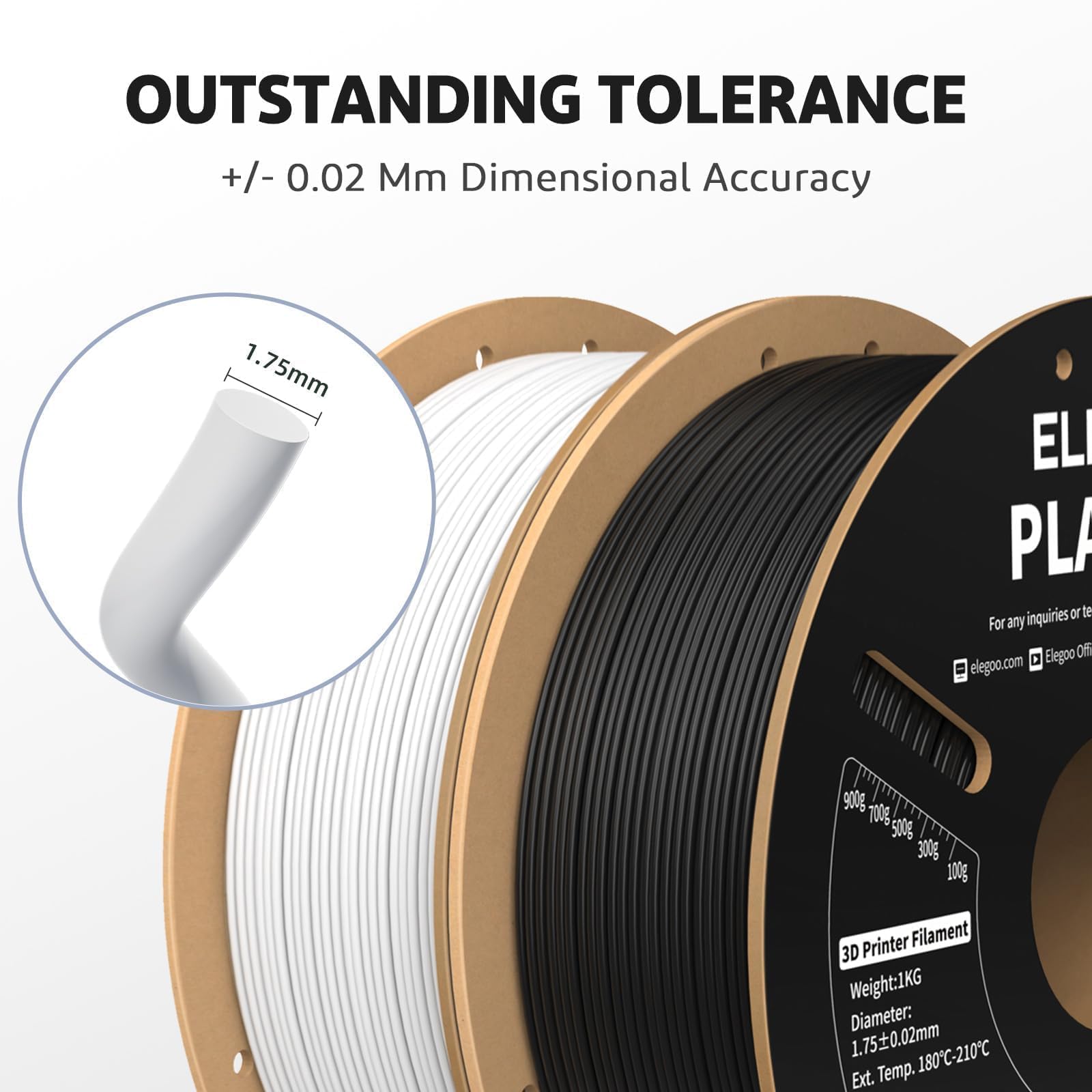 Foto 3 pulgar | Filamento Para Impresora 3d Elegoo Pla Pro, 1,75 Mm, Blanco, 4 Kg - Venta Internacional.