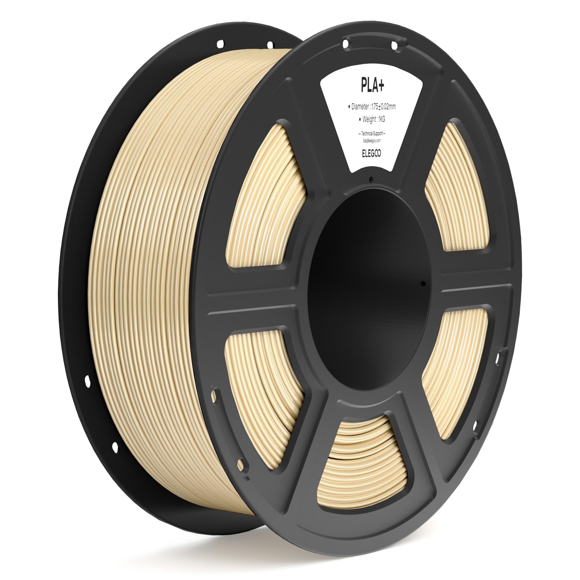 Foto 1 | Filamento Para Impresora 3d Elegoo Pla+ De 1,75 Mm, Color Beige, 1 Kg - Venta Internacional.
