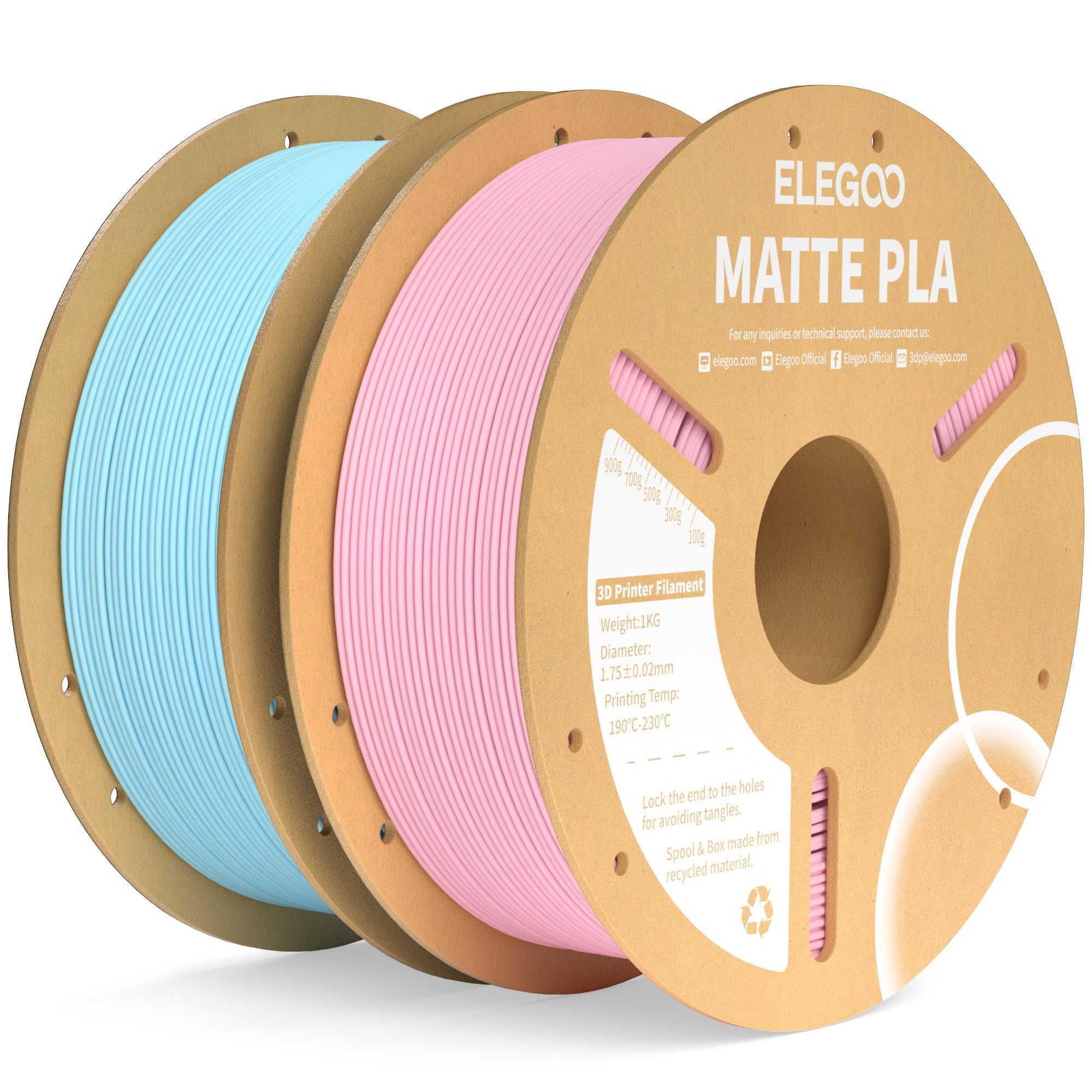 Foto 1 | Filamento Para Impresora 3d Elegoo Matte Pla Sakura Pink & Ice Blue - Venta Internacional.