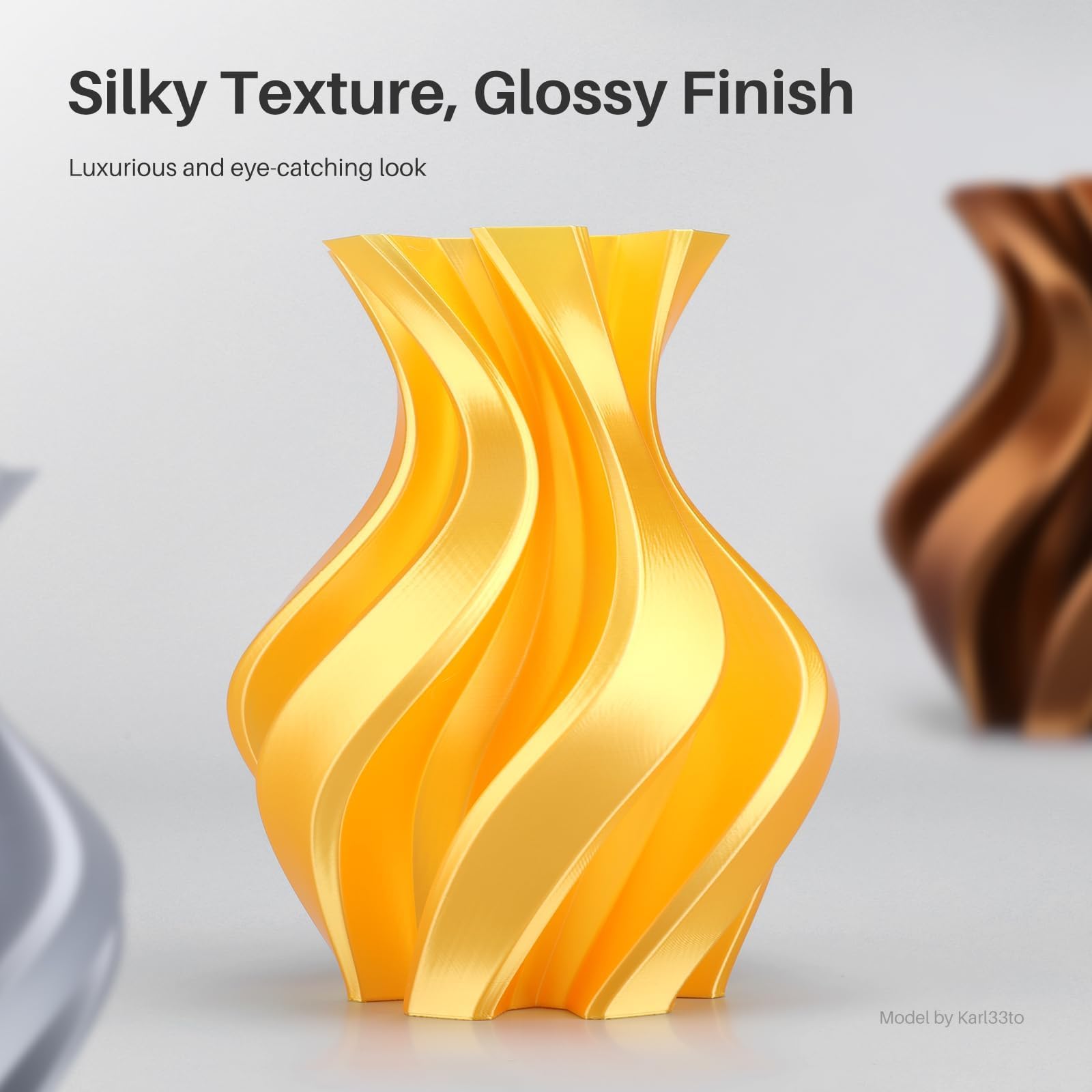 Foto 3 pulgar | Filamento Para Impresora 3d Elegoo Silk Pla, 1,75 Mm, Dorado Brillante, 1 Kg - Venta Internacional.