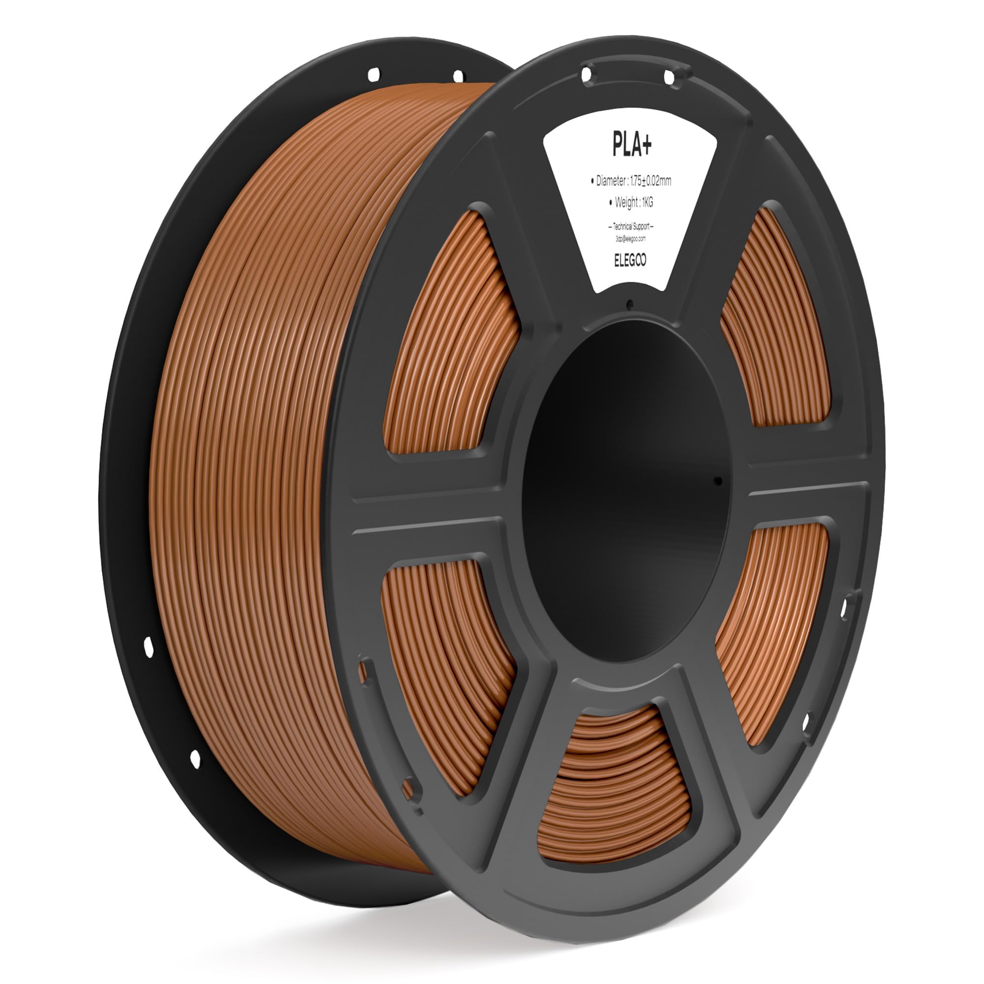 Foto 1 | Filamento Para Impresora 3d Elegoo Pla+, 1,75 Mm, Marrón, 1 Kg - Venta Internacional.