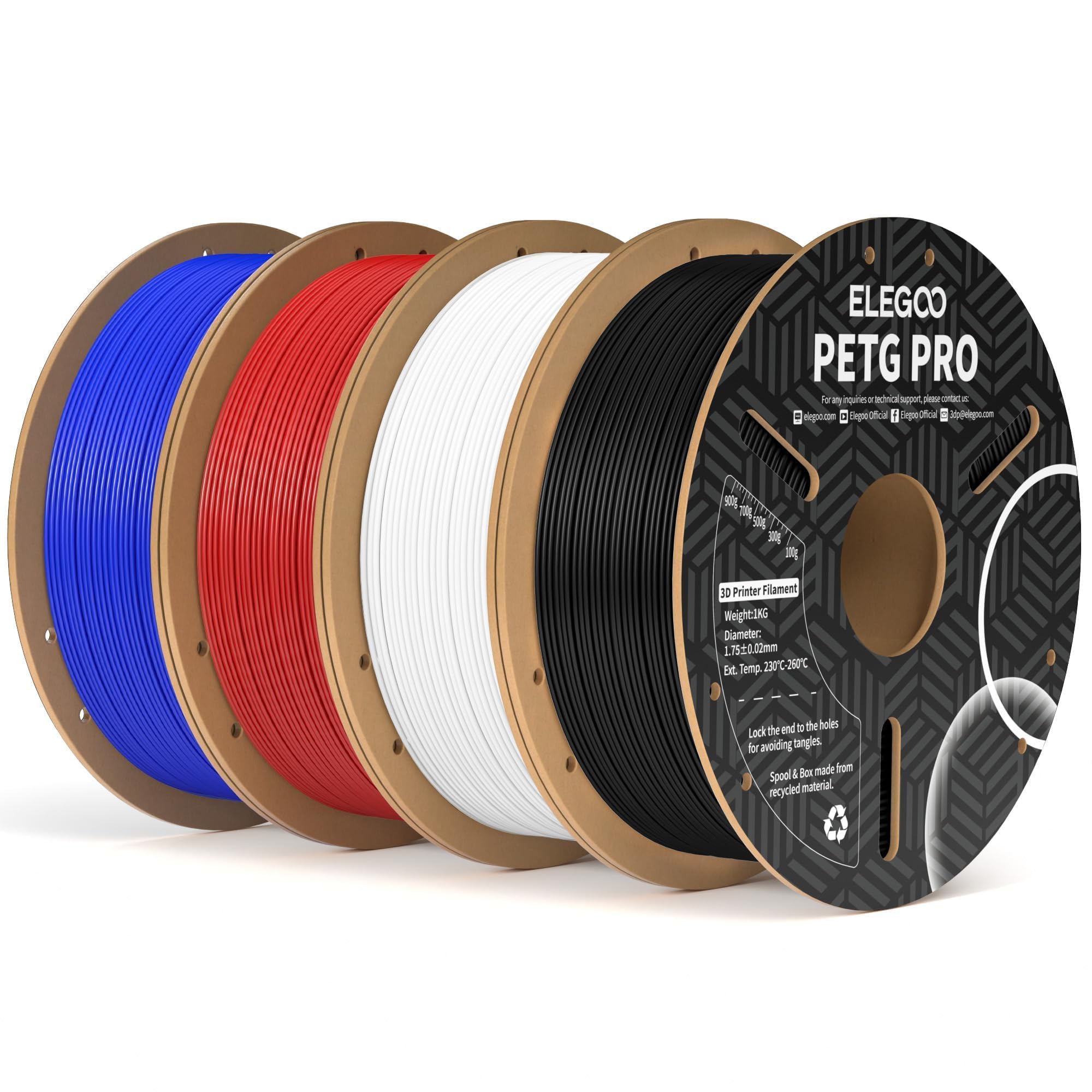 Foto 1 | Paquete De Filamento Para Impresora 3d Elegoo Petg Pro De 1,75 Mm Y 4 Kg - Venta Internacional.