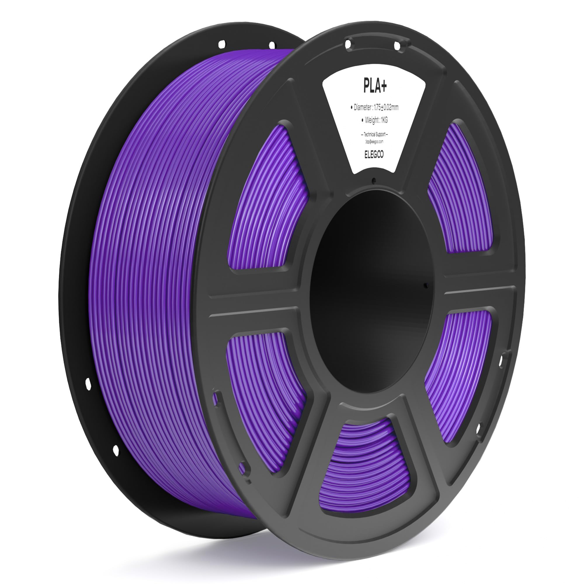Foto 2 pulgar | Filamento Para Impresora 3d Elegoo Pla+ Morado 1,75 Mm 1 Kg - Venta Internacional.