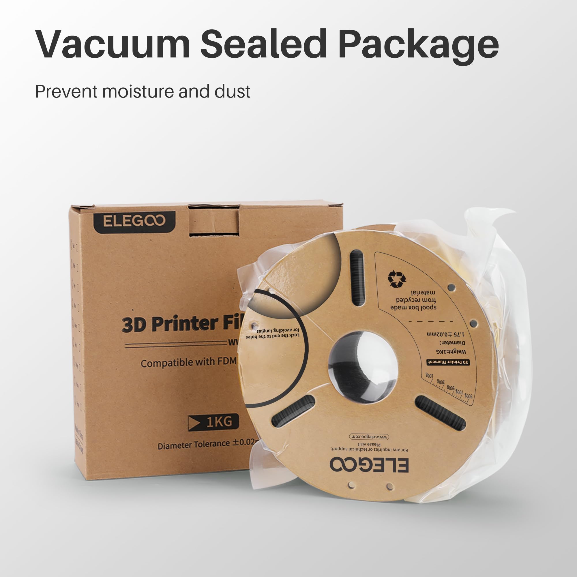 Foto 5 | Filamento Para Impresora 3d Elegoo Pla Marble 1.75 Mm 1 Kg - Venta Internacional.