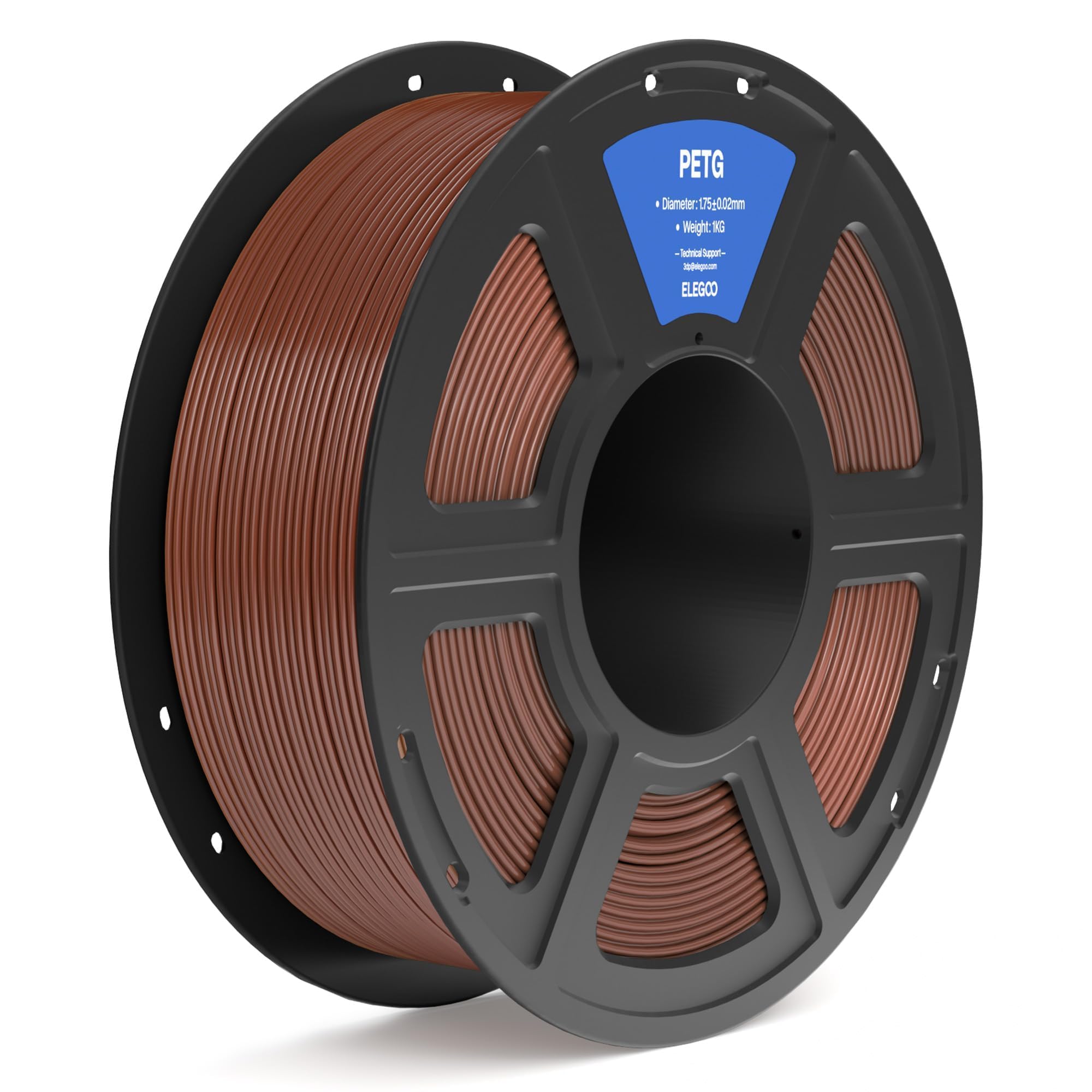 Foto 1 | Filamento Para Impresora 3d Elegoo Petg De 1,75 Mm, Marrón, 1 Kg - Venta Internacional.