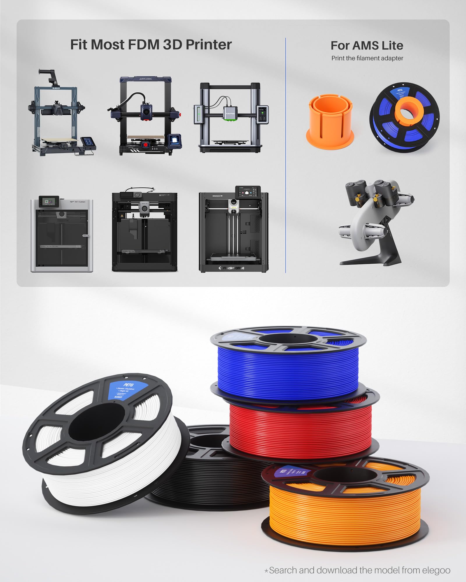Foto 7 | Filamento Para Impresora 3d Elegoo Petg De 1,75 Mm, Verde, 1 Kg - Venta Internacional.