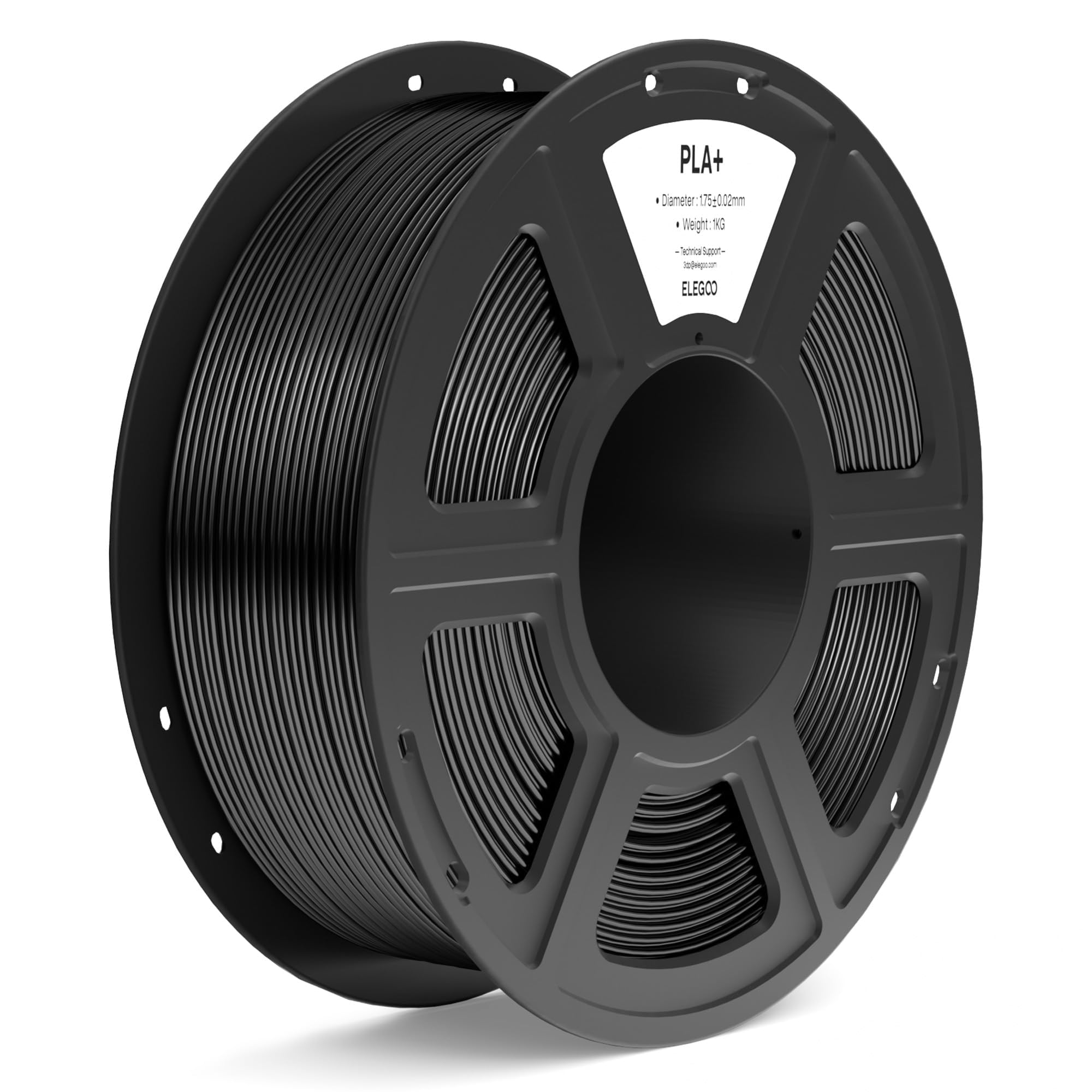 Foto 2 pulgar | Filamento Para Impresora 3d Elegoo Pla+, 1,75 Mm, Negro, 1 Kg - Venta Internacional.