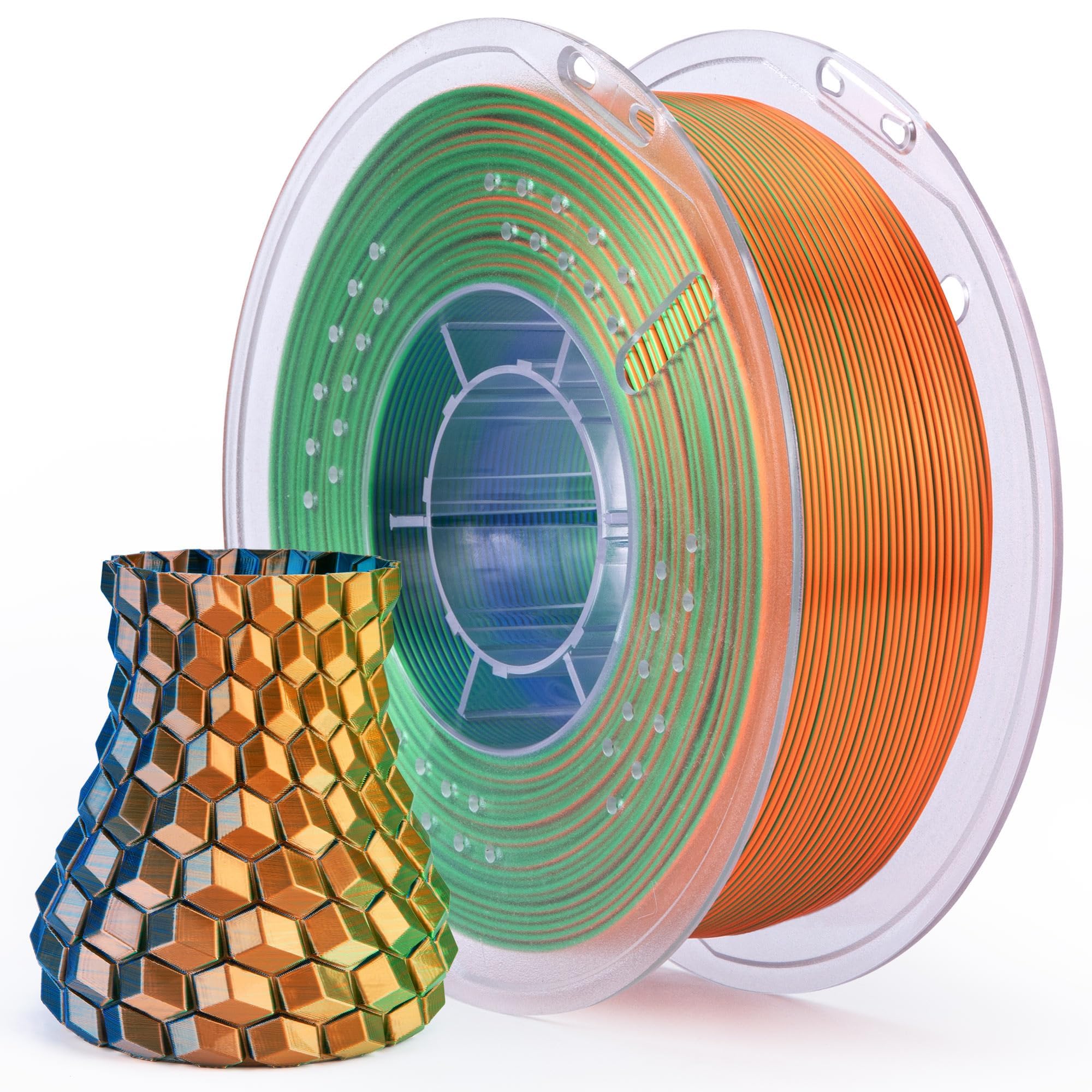 Foto 1 | Filamento Para Impresora 3d Elegoo Silk Pla De Triple Color, 1,75 Mm - Venta Internacional.