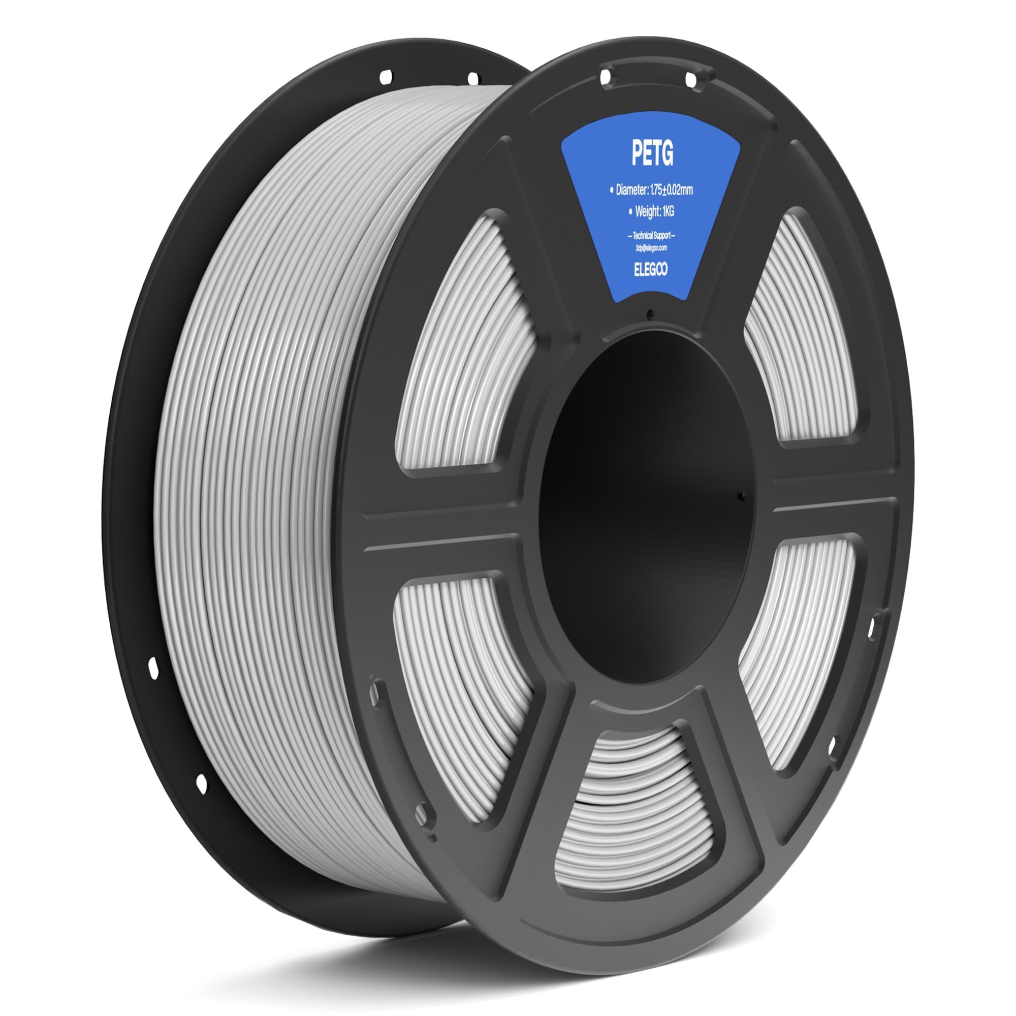 Filamento Para Impresora 3d Elegoo Petg De 1,75 Mm Gris, 1 Kg - Venta Internacional.