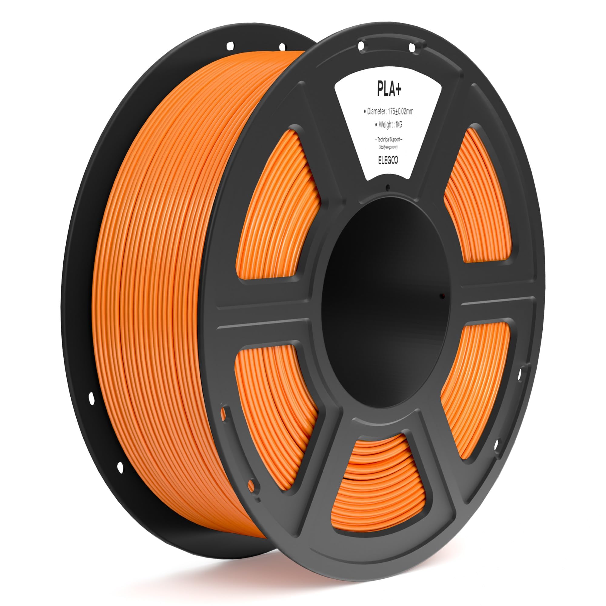 Foto 2 pulgar | Filamento Para Impresora 3d Elegoo Pla+ De 1,75 Mm, Color Naranja, 1 Kg - Venta Internacional.