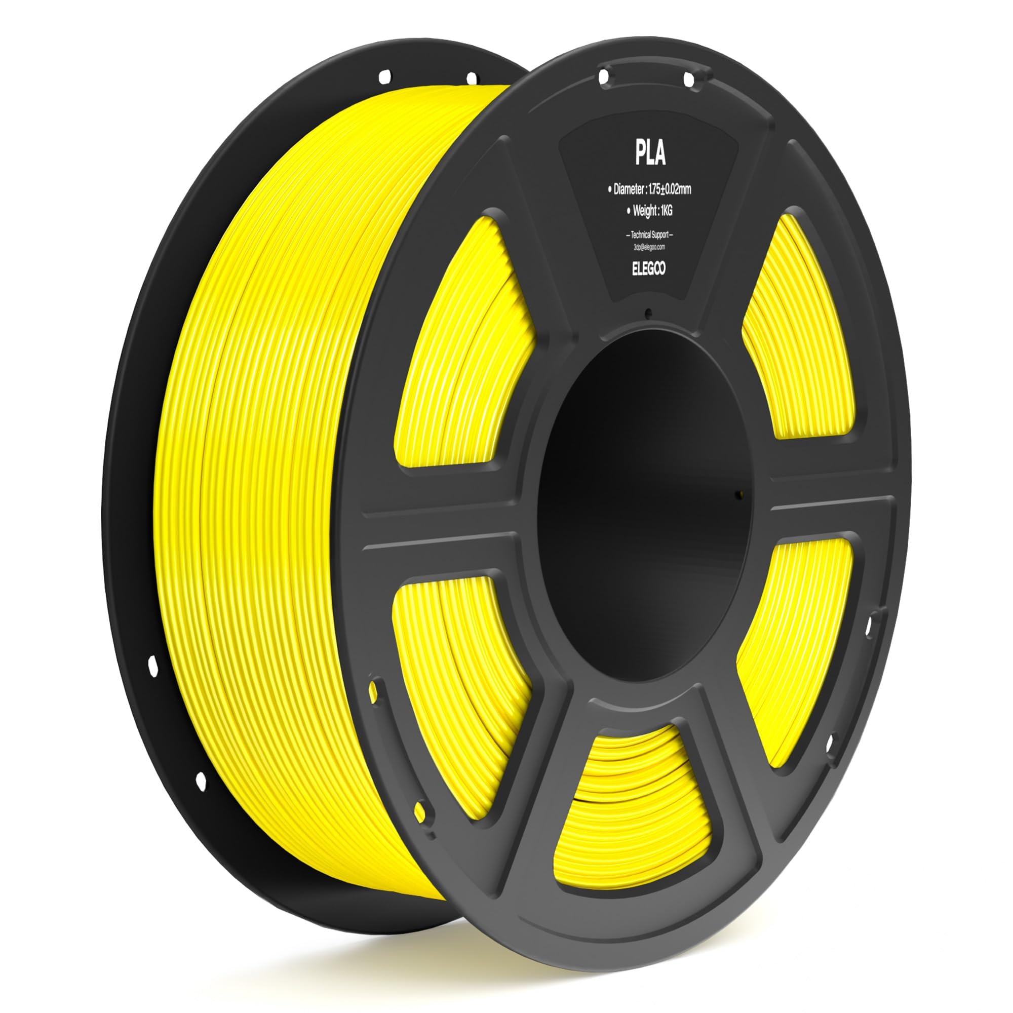 Filamento Para Impresora 3d Elegoo Pla De 1,75 Mm, Amarillo, 1 Kg - Venta Internacional.