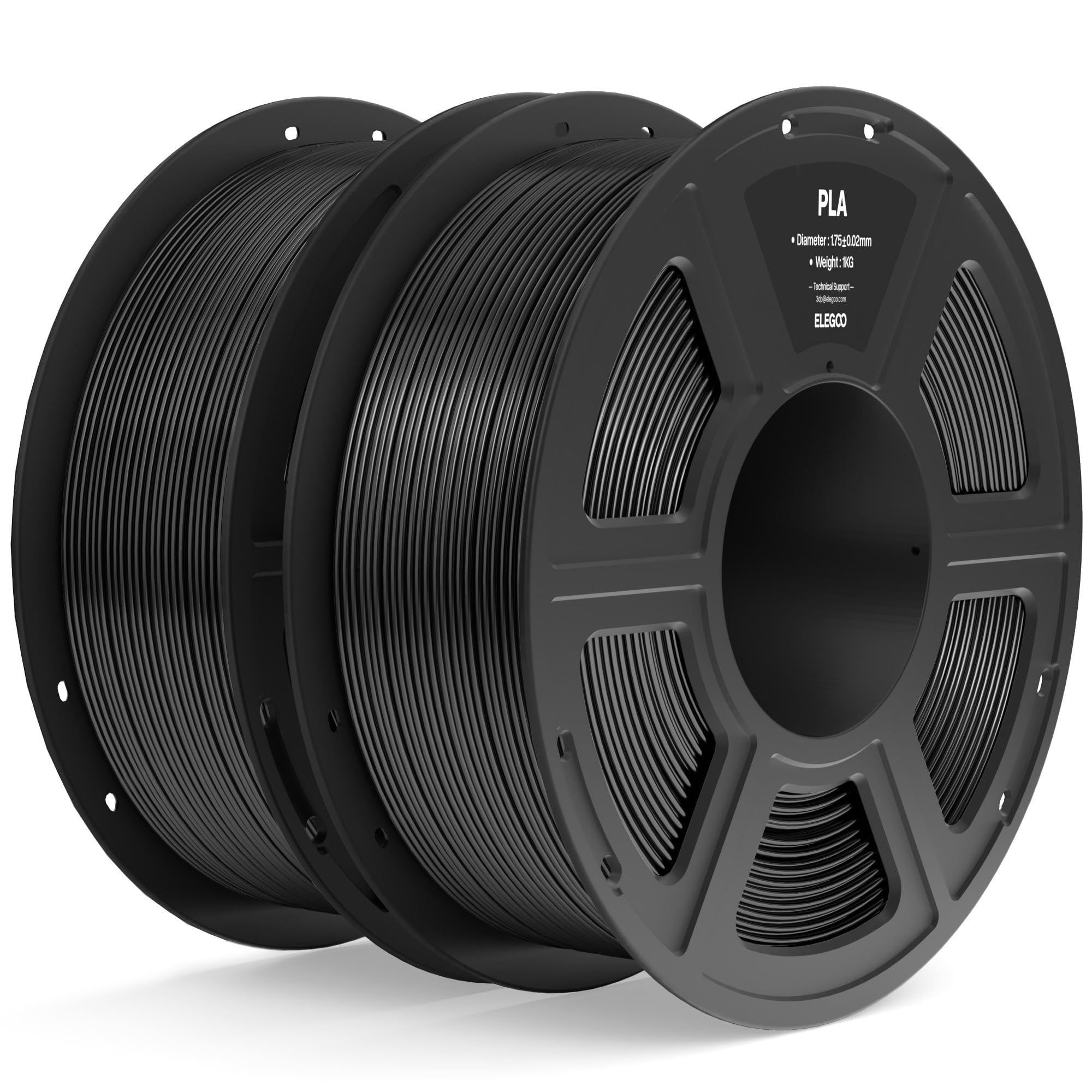 Foto 2 pulgar | Filamento Para Impresora 3d Elegoo Pla De 1,75 Mm Negro, 2 Kg - Venta Internacional.