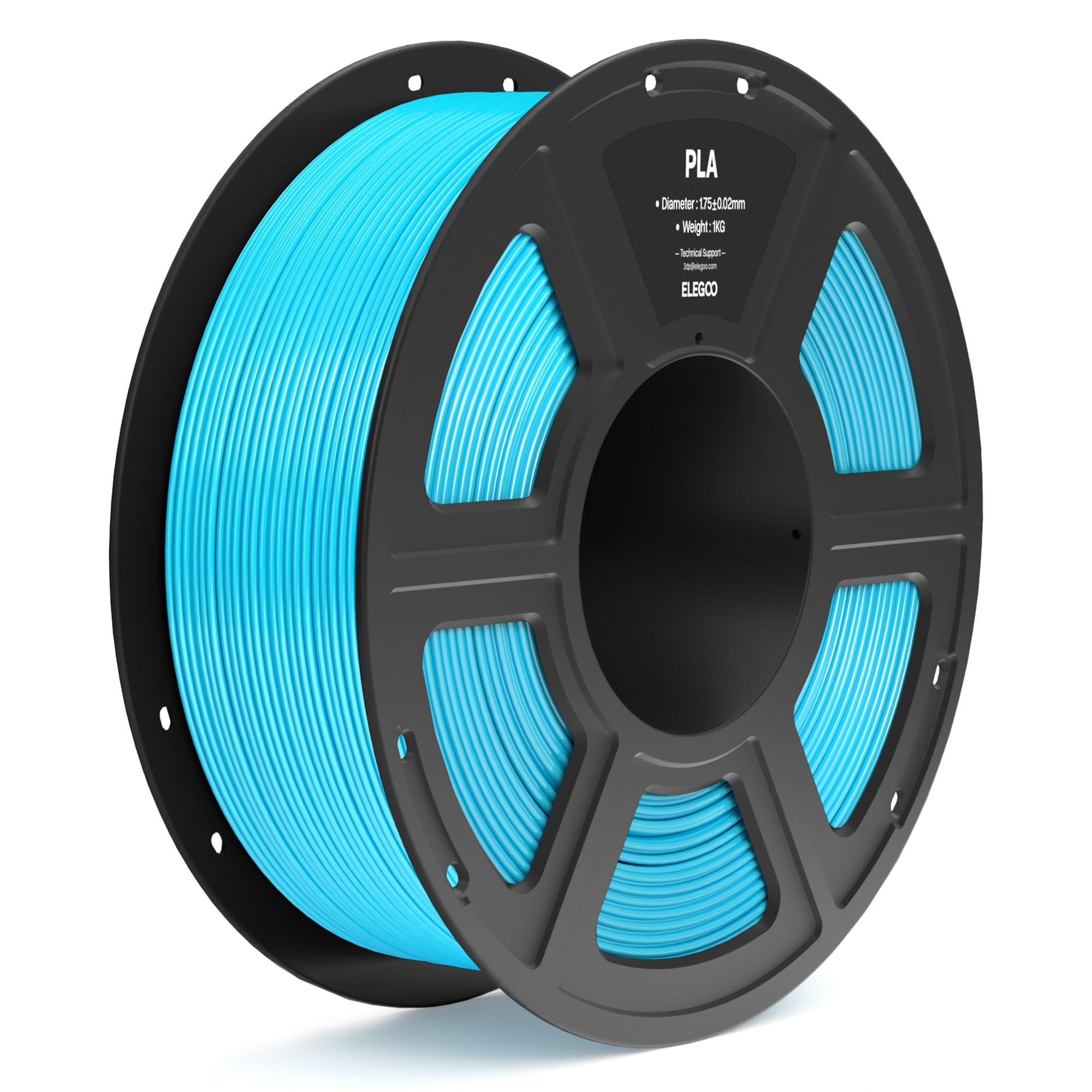 Foto 2 pulgar | Filamento Para Impresora 3d Elegoo Pla, 1,75 Mm, Azul Cielo, 1 Kg - Venta Internacional.