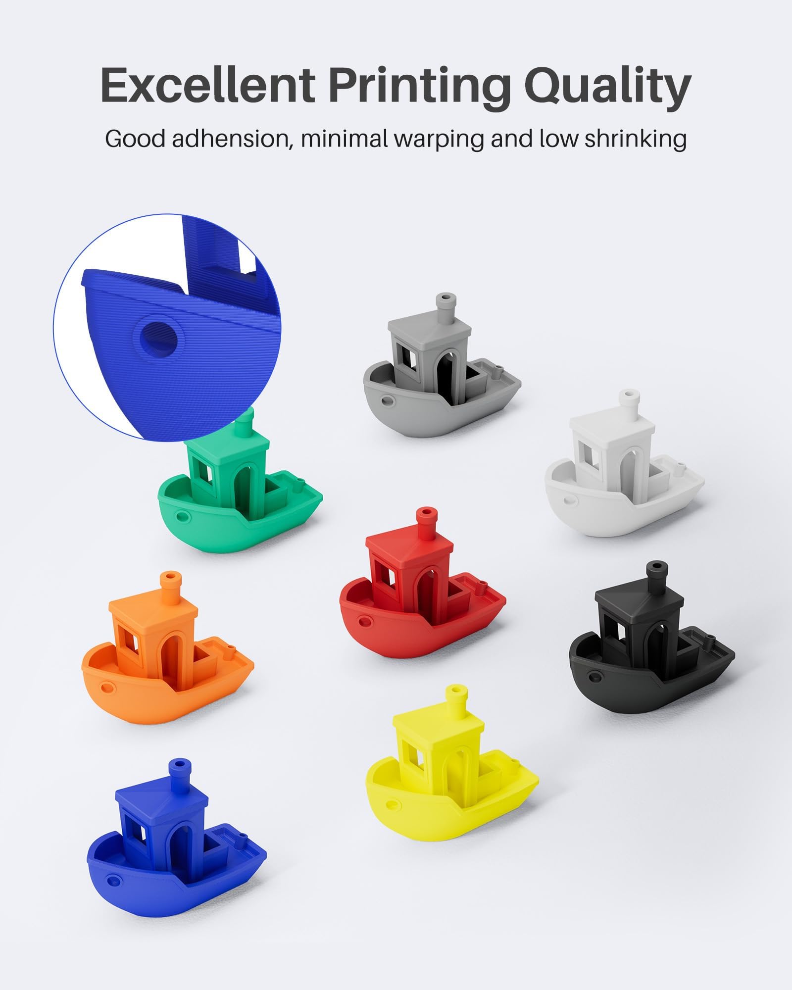 Foto 4 | Filamento Para Impresora 3d Elegoo Pla, 1,75 Mm, Azul Cielo, 1 Kg - Venta Internacional.