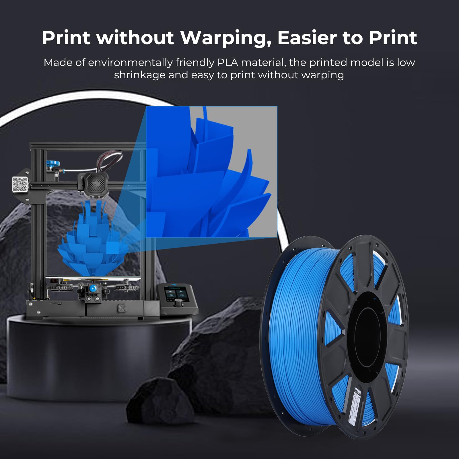 Foto 4 pulgar | Filamento Para Impresora 3d Creality Ender Pla, 1,75 Mm, 1 Kg, Azul - Venta Internacional.
