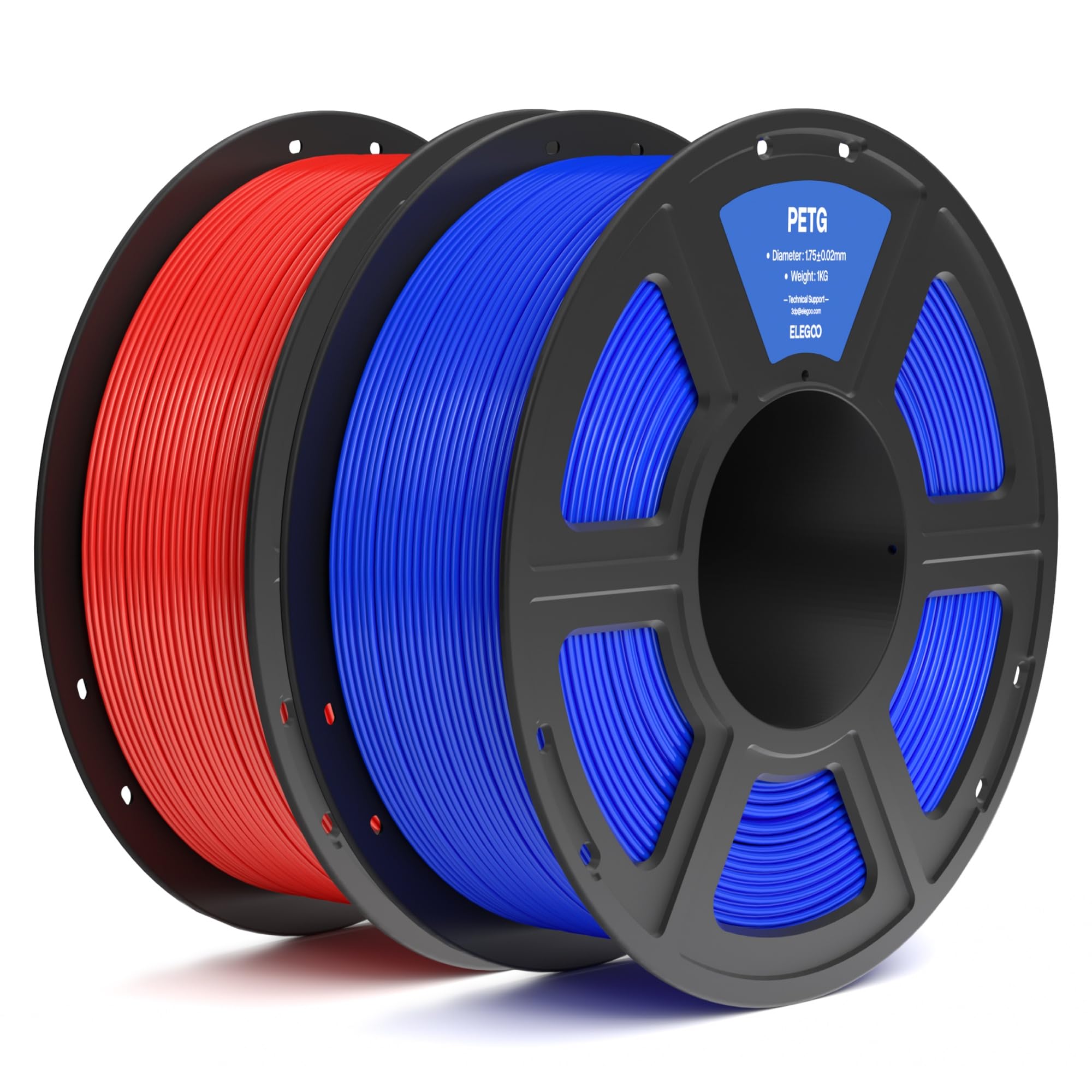 Foto 2 pulgar | Filamento Para Impresora 3d Elegoo Petg, 1,75 Mm, Rojo Y Azul, 2 Kg - Venta Internacional.