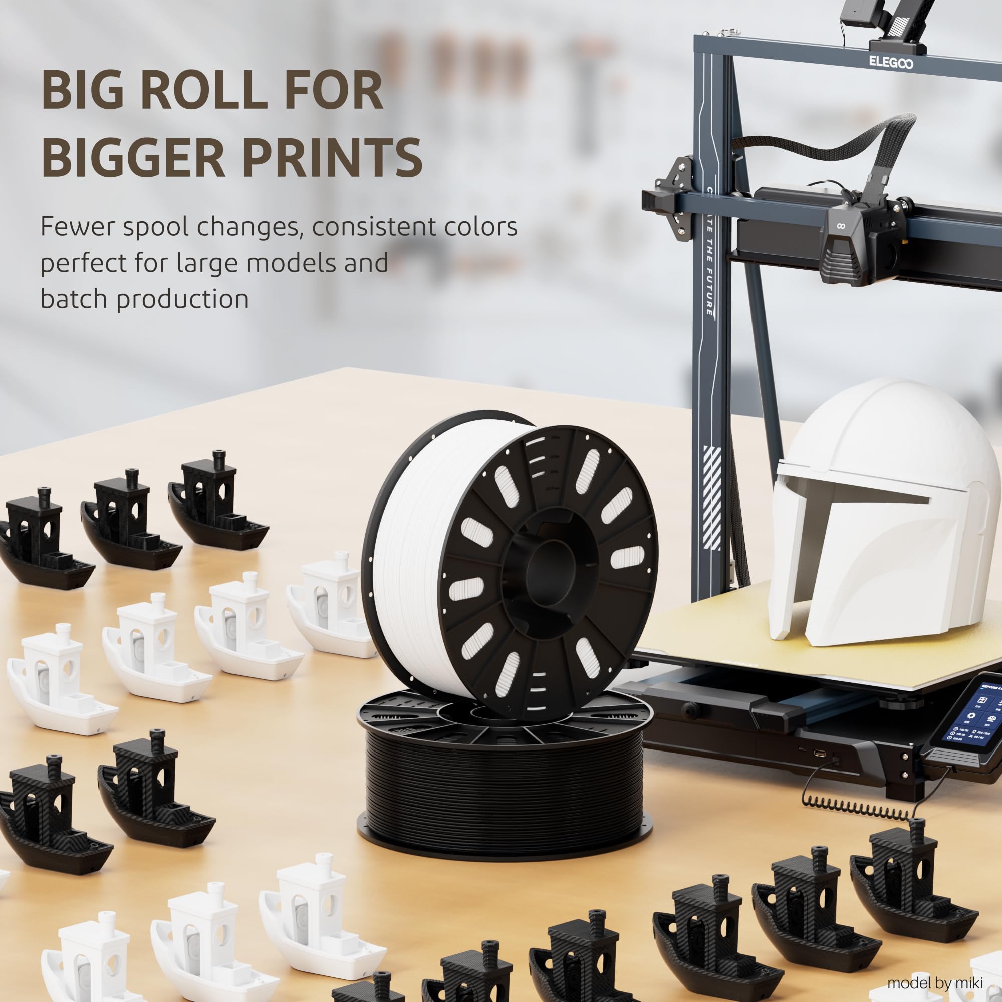 Foto 4 pulgar | Filamento Para Impresora 3d Elegoo Rapid Petg, 1,75 Mm, Negro, 3 Kg - Venta Internacional.
