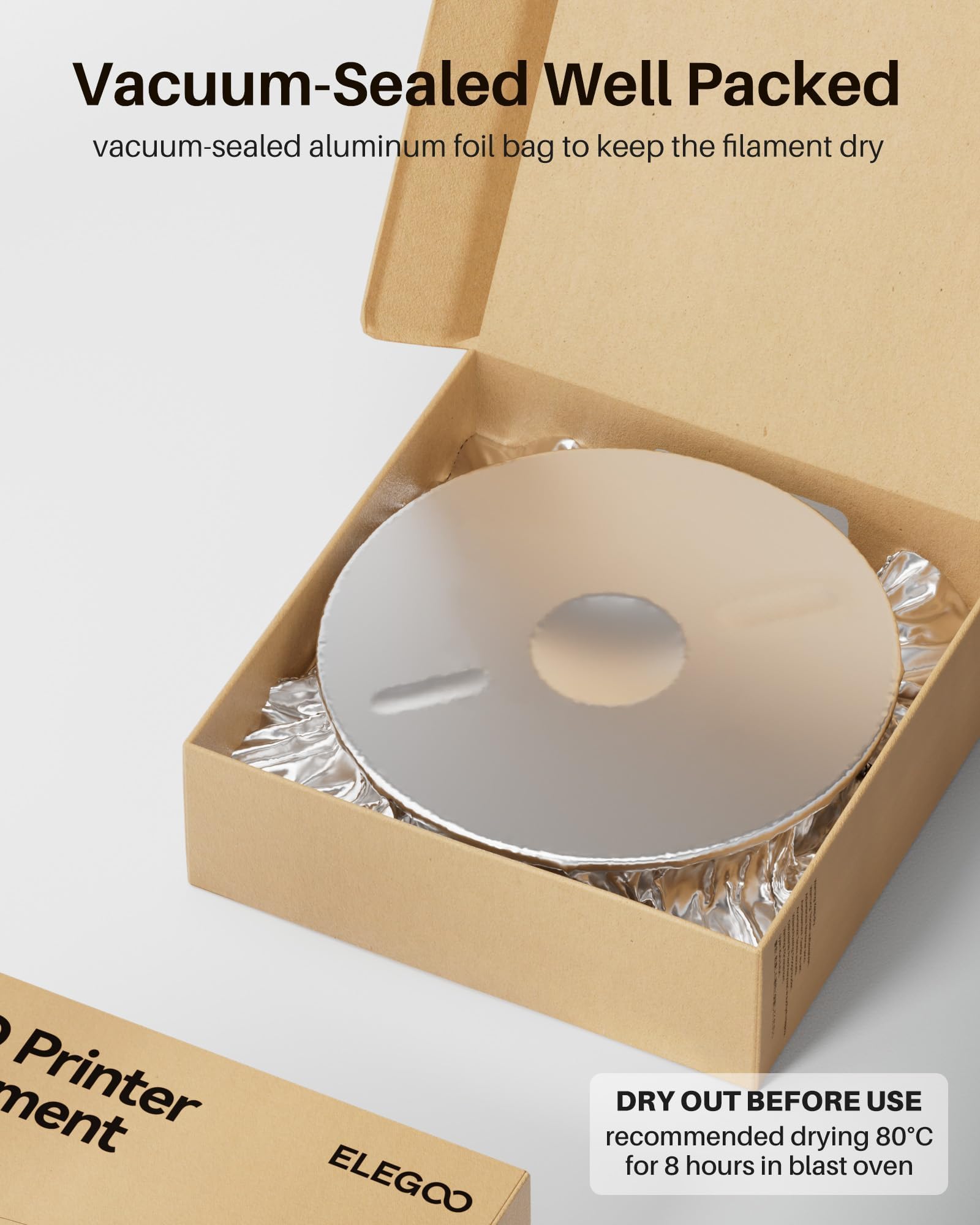Foto 5 | Filamento Para Impresora 3d Elegoo Pc, 1,75 Mm, Negro Transparente, 1 Kg - Venta Internacional.