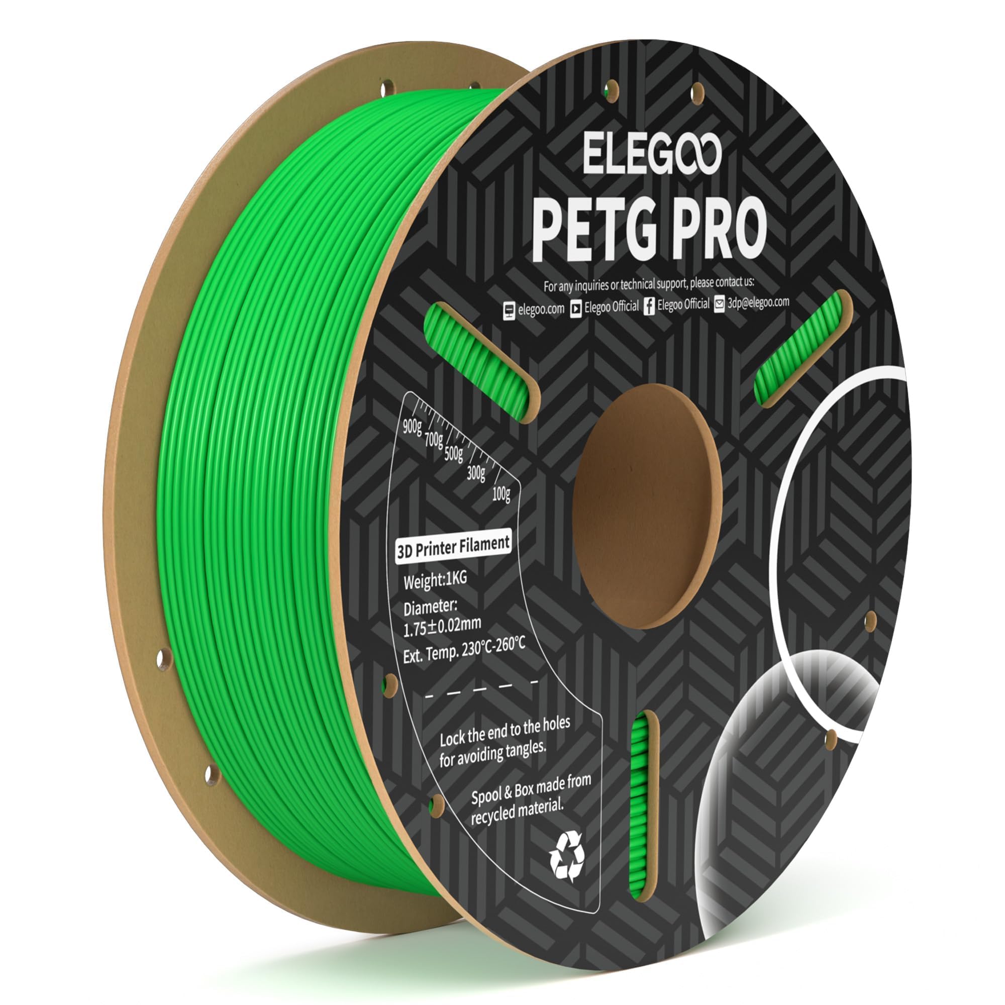 Foto 2 pulgar | Filamento Para Impresora 3d Elegoo Petg Pro, 1,75 Mm, Verde, 1 Kg - Venta Internacional.
