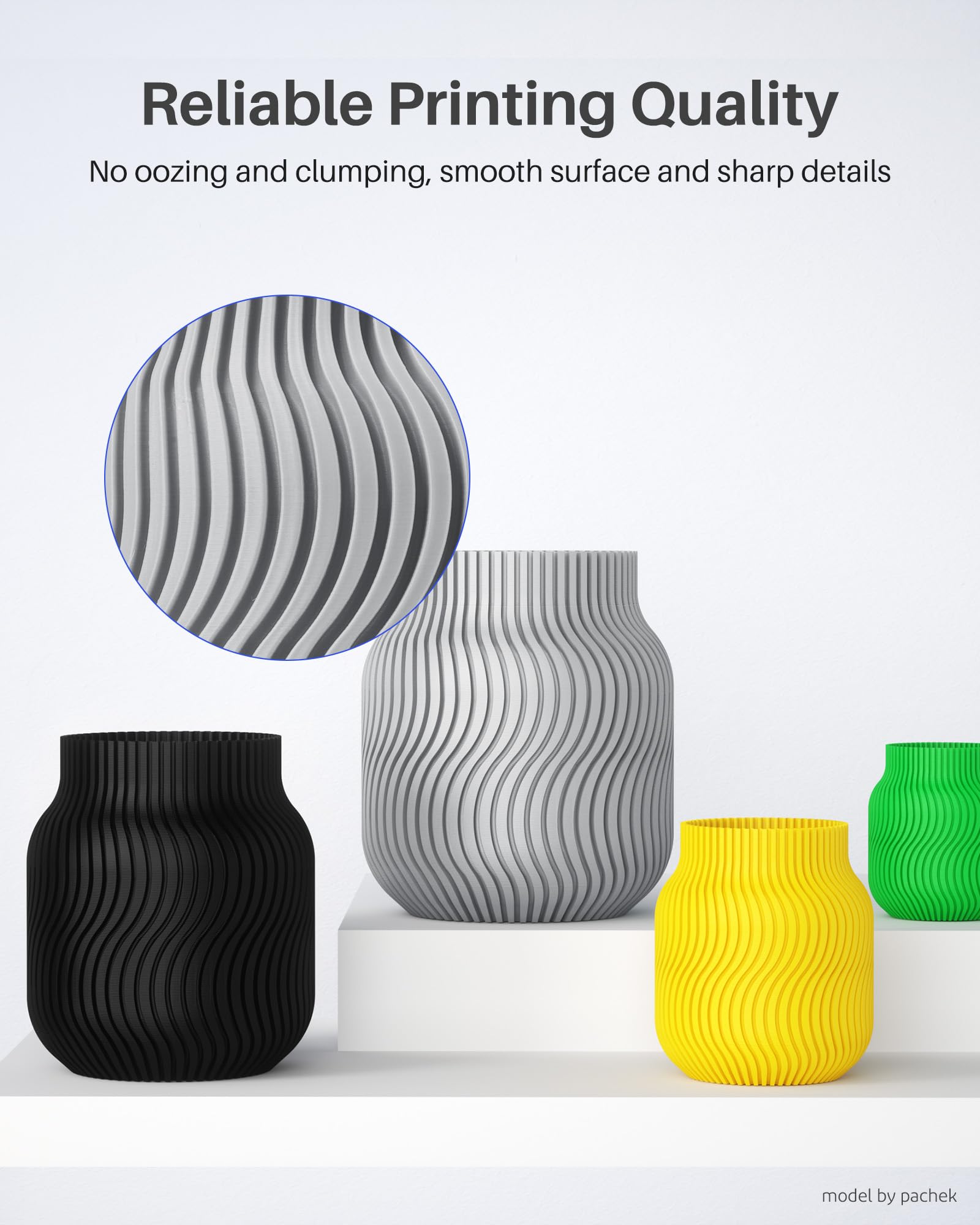 Foto 2 | Filamento Para Impresora 3d Elegoo Petg Pro, 1,75 Mm, Verde, 1 Kg - Venta Internacional.