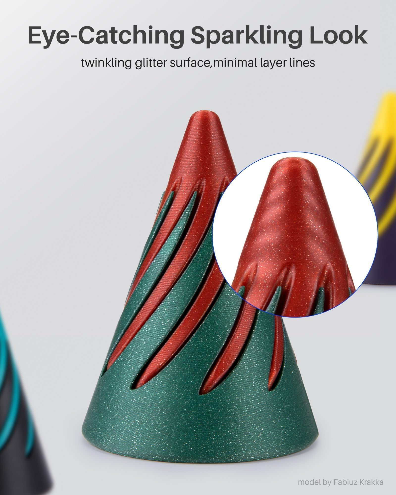 Foto 3 pulgar | Filamento Para Impresora 3d Elegoo Pla Sparkle Purplish Grey, 1 Kg - Venta Internacional.