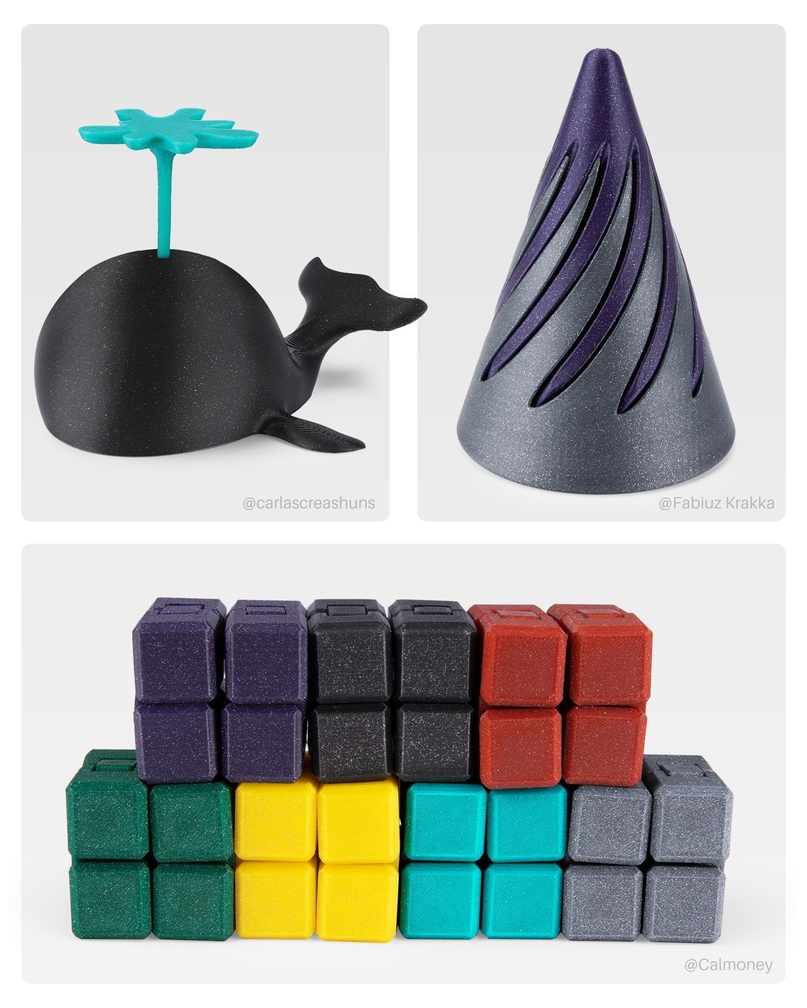 Foto 8 pulgar | Filamento Para Impresora 3d Elegoo Pla Sparkle Purplish Grey, 1 Kg - Venta Internacional.