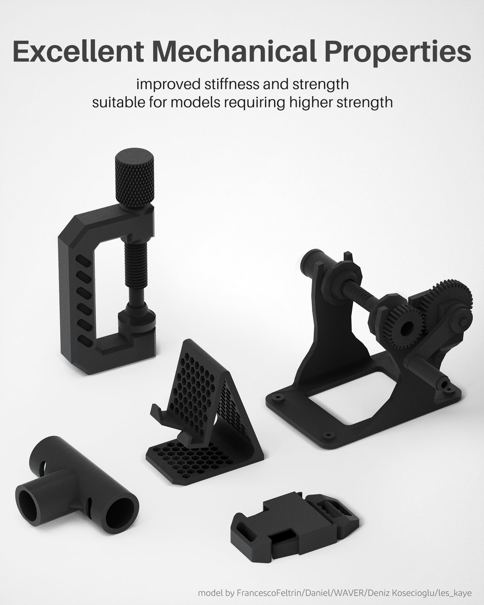 Foto 3 pulgar | Filamento Para Impresora 3d Elegoo, Fibra De Carbono Pla, 1,75 Mm, Negro, 1 Kg - Venta Internacional.