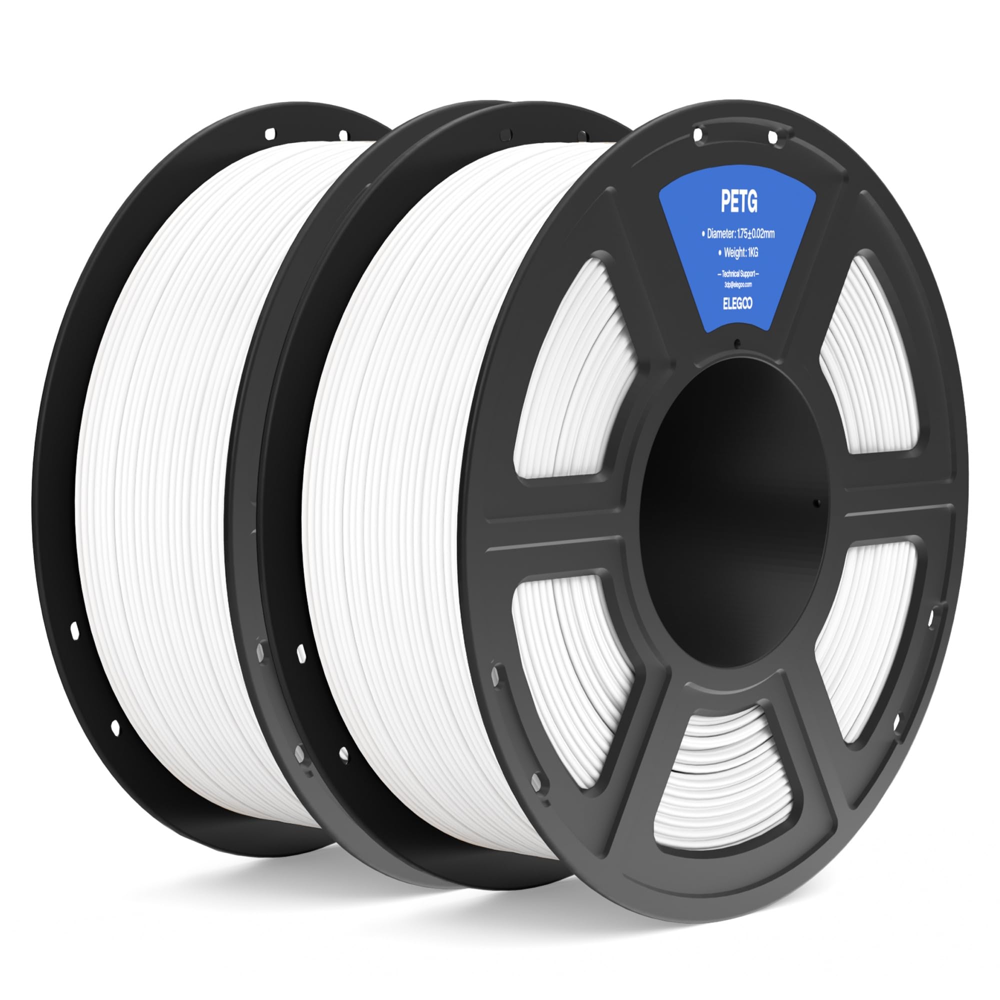 Filamento Para Impresora 3d Elegoo Petg, 1,75 Mm, Blanco, 2 Kg - Venta Internacional.