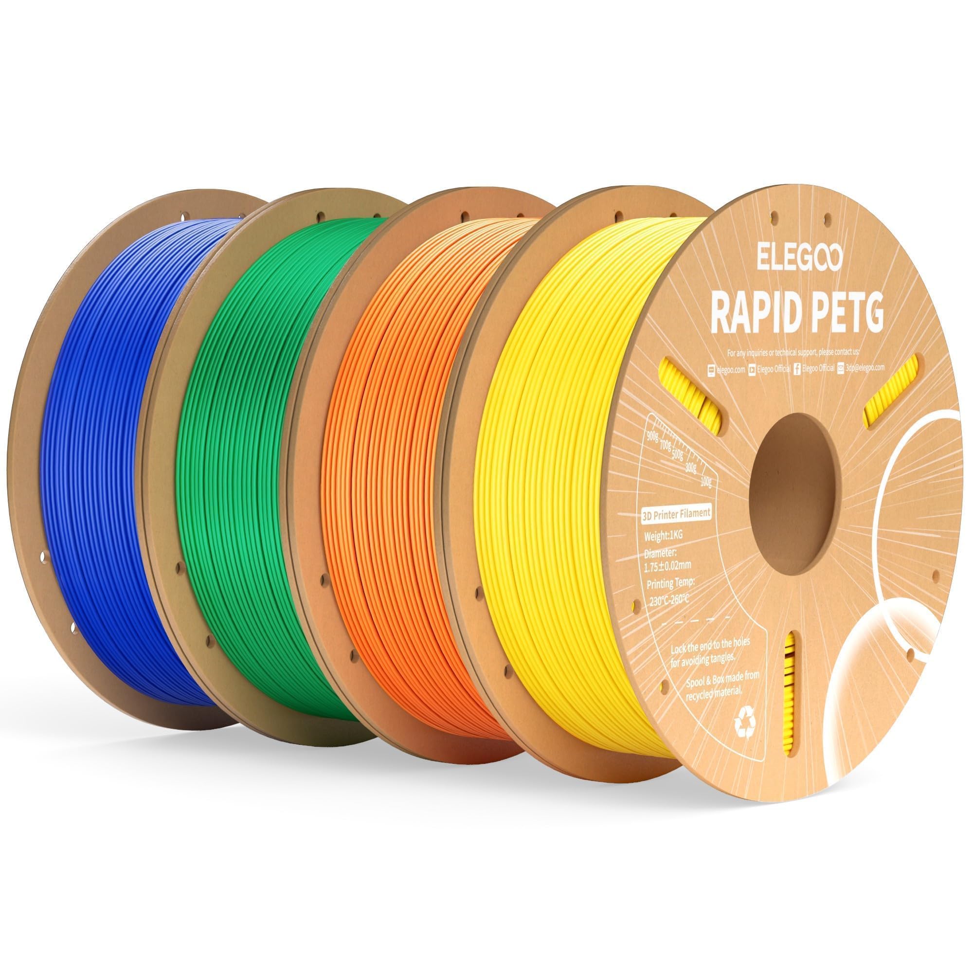 Foto 2 pulgar | Paquete De Filamento Para Impresora 3d Elegoo Rapid Petg De 1,75 Mm Y 4 Kg - Venta Internacional.