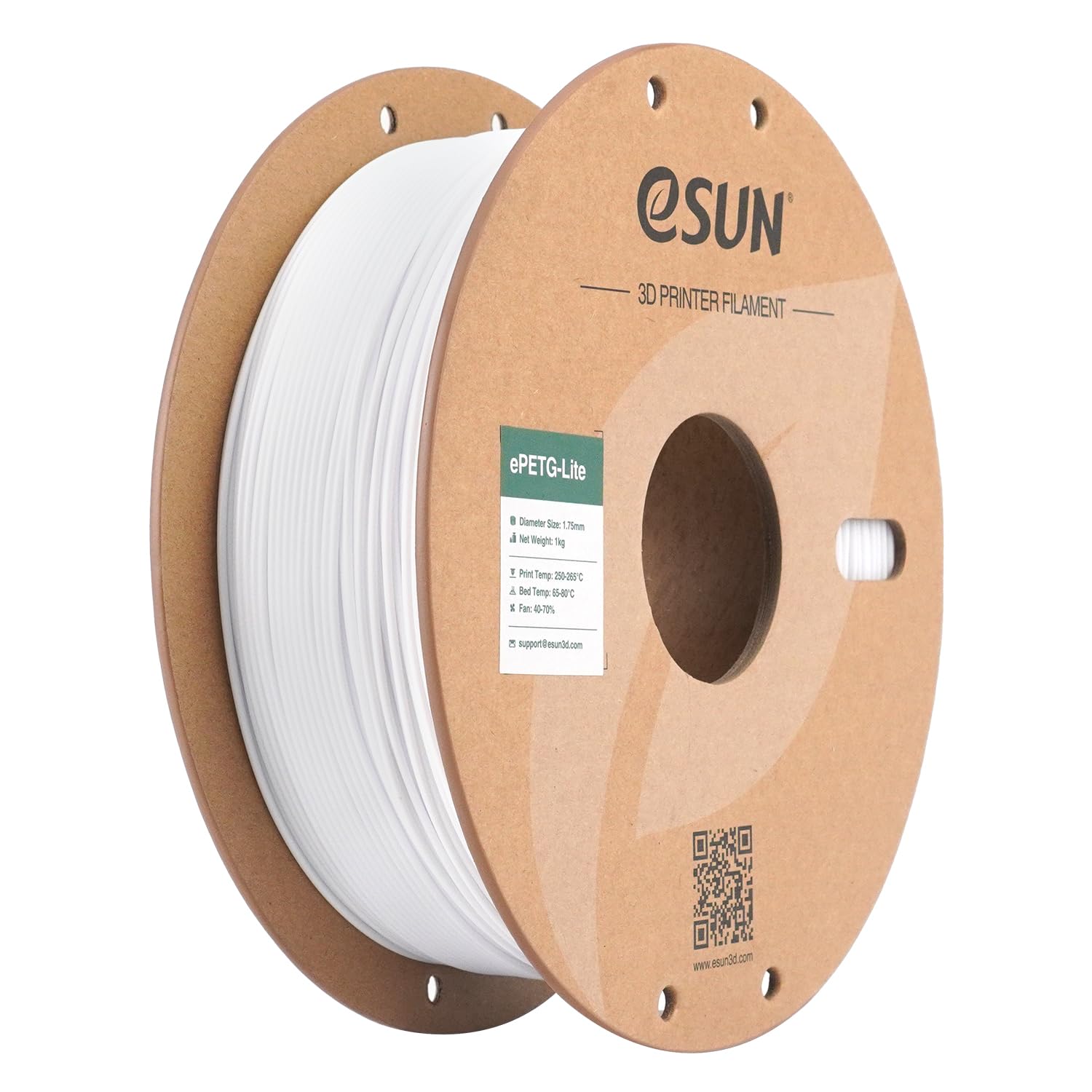 Foto 1 | Filamento Para Impresora 3d Esun Petg De 1 75 Mm  Bobina De 1 Kg  Blanco Sólido - Venta Internacional.