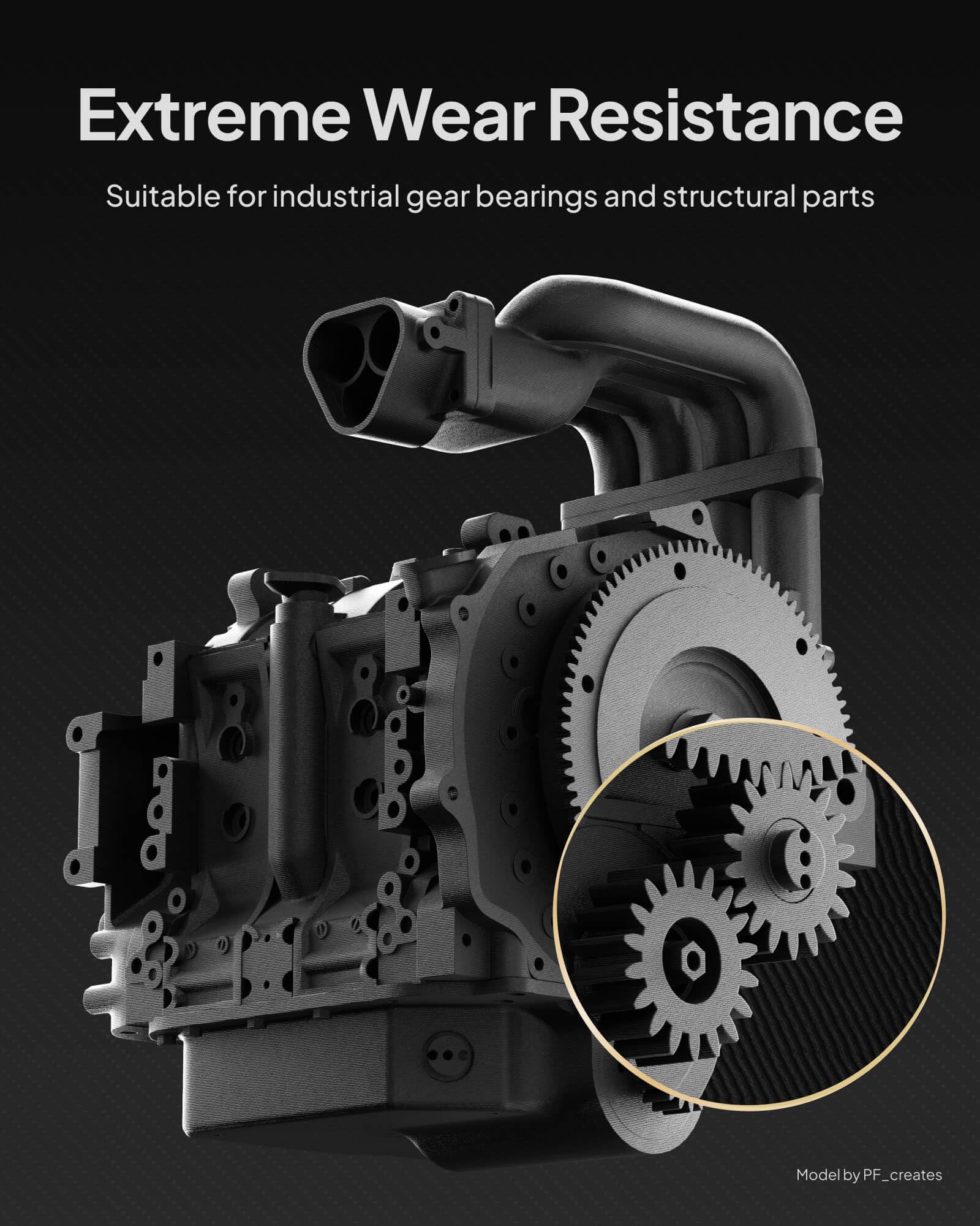 Foto 4 | Filamento De Impresión 3d Elegoo Carbon Fiber Paht 1.75mm 500g - Venta Internacional.