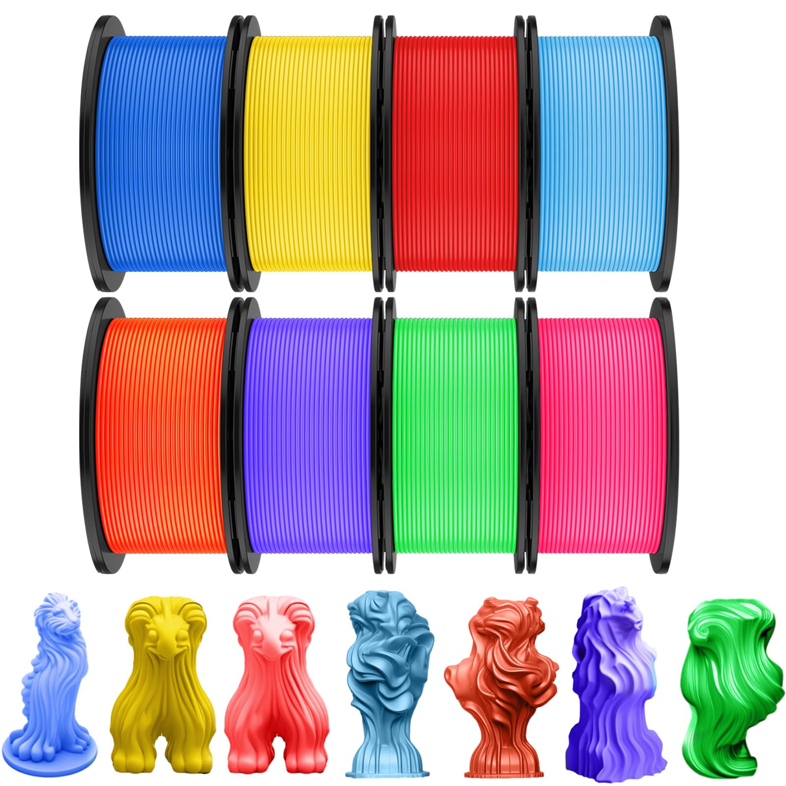 Foto 2 pulgar | Filamento Para Impresora 3d Pangda 1.75 Mm Pla Multicolor  2 Kg - Venta Internacional.